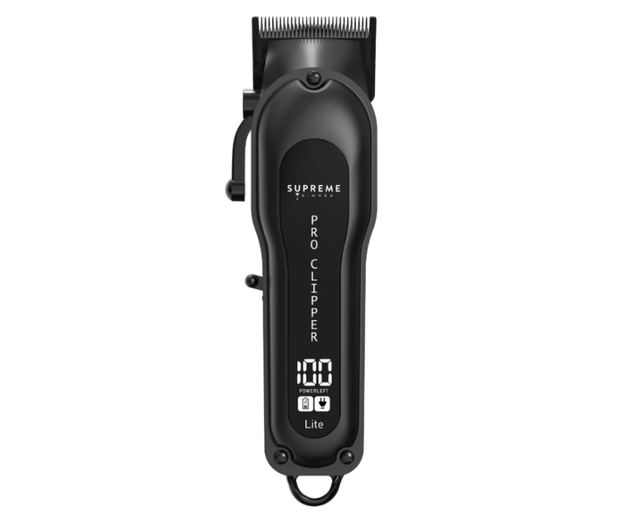 Машинка для стрижки Supreme Trimmer Pro Clipper Lite STC5000, аккумуляторная и сетевая, 210 минут работы, чёрная