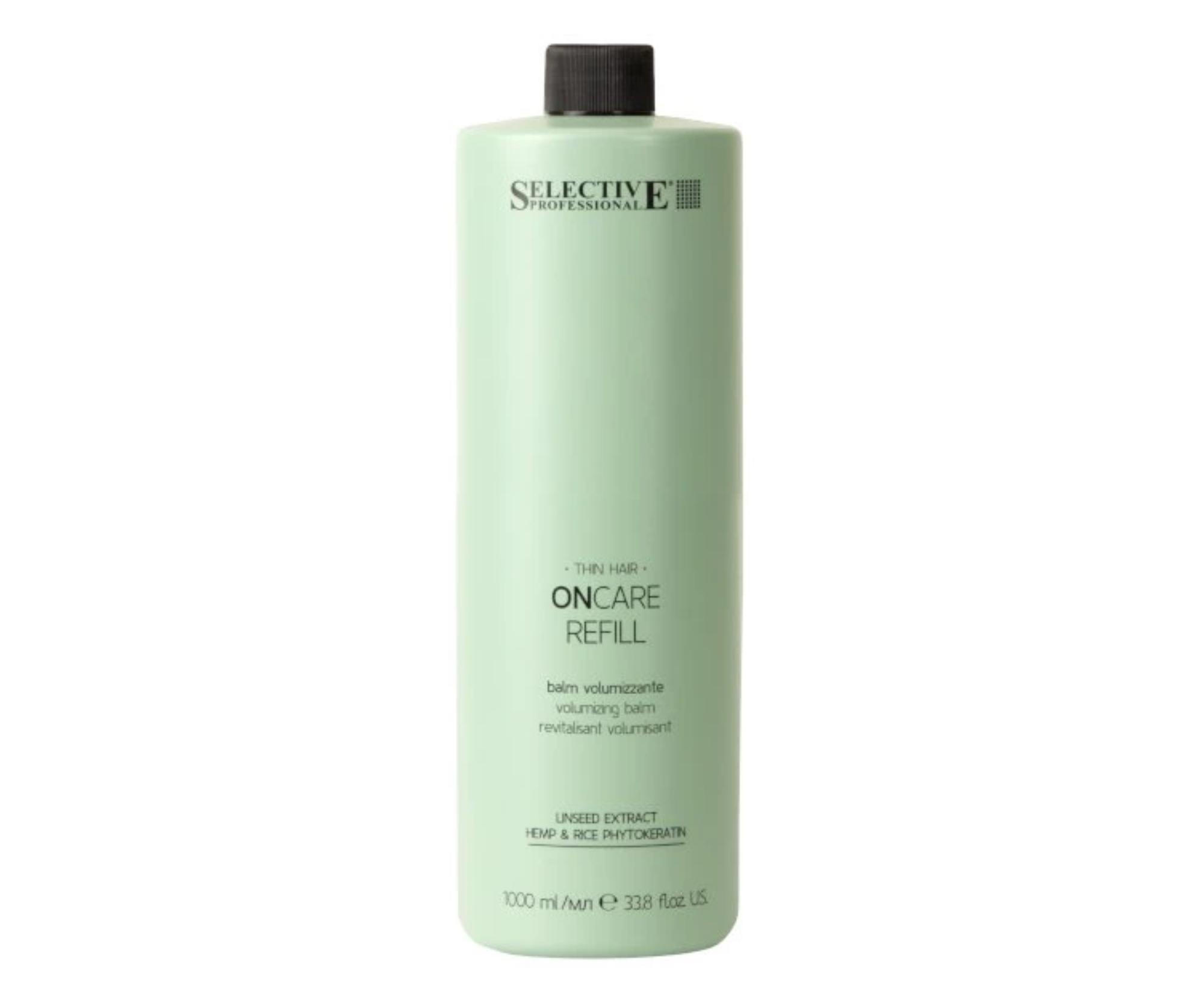 Кондиционер для волос Selective Professional OnCare Refill Volumizing Balm для объёма, для тонких и редеющих волос, 1000 мл