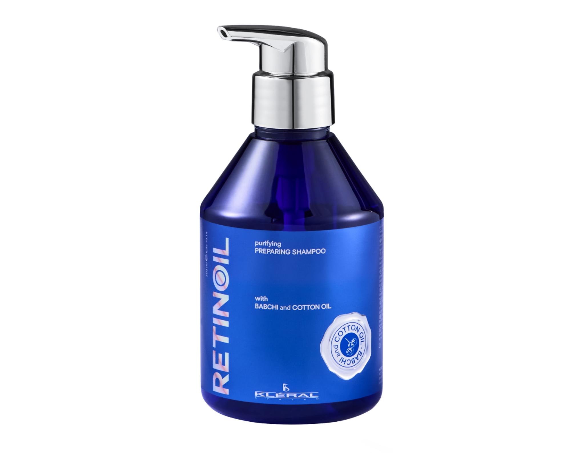 Шампунь Kleral System Retinoil Purifying Preparing очищающий, для сухих и утяжелённых волос, 300 мл