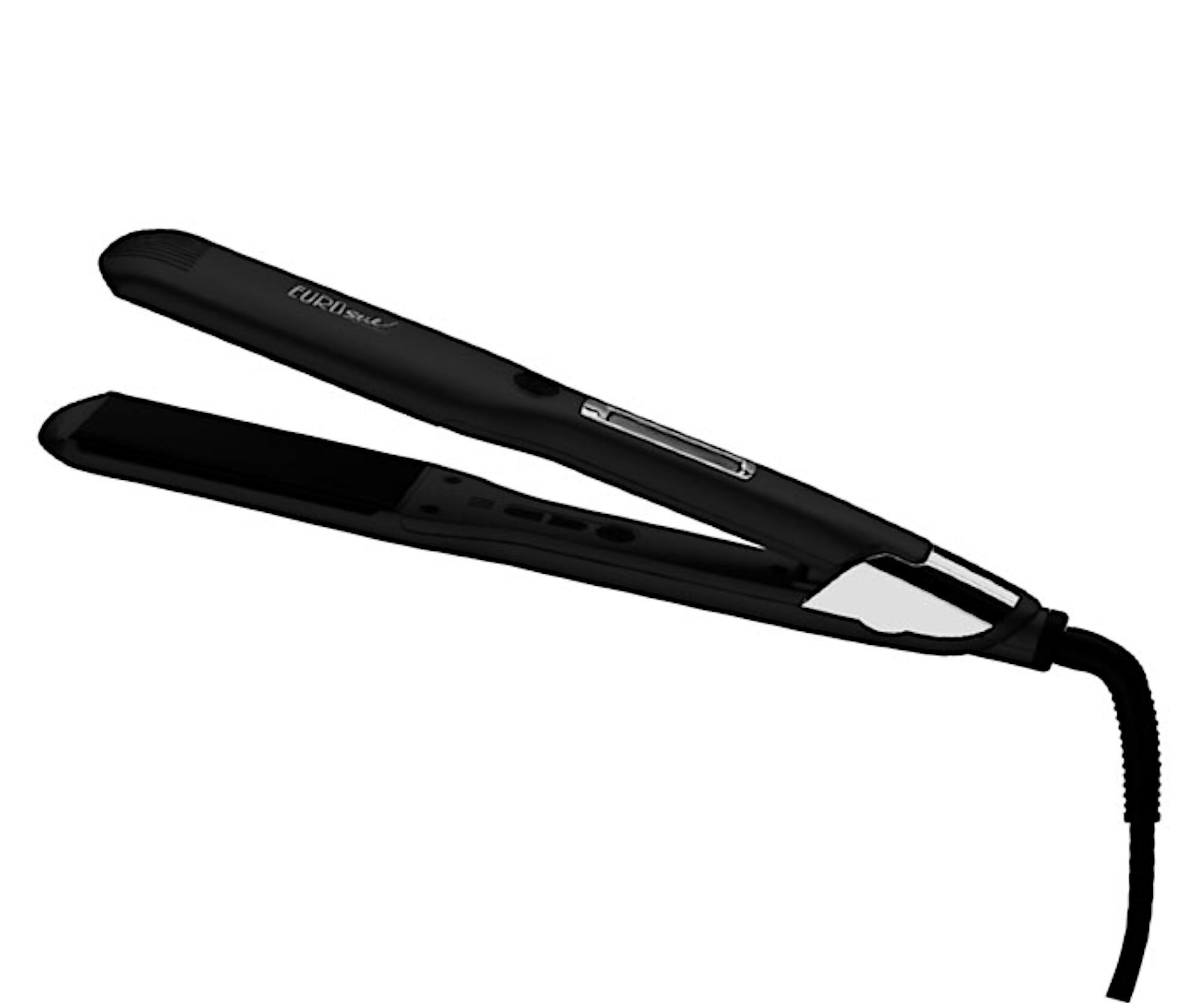 Выпрямитель для волос Eurostil Professional Ceramic Tourmaline Straightener, керамика с турмалином, 56 Вт, чёрный