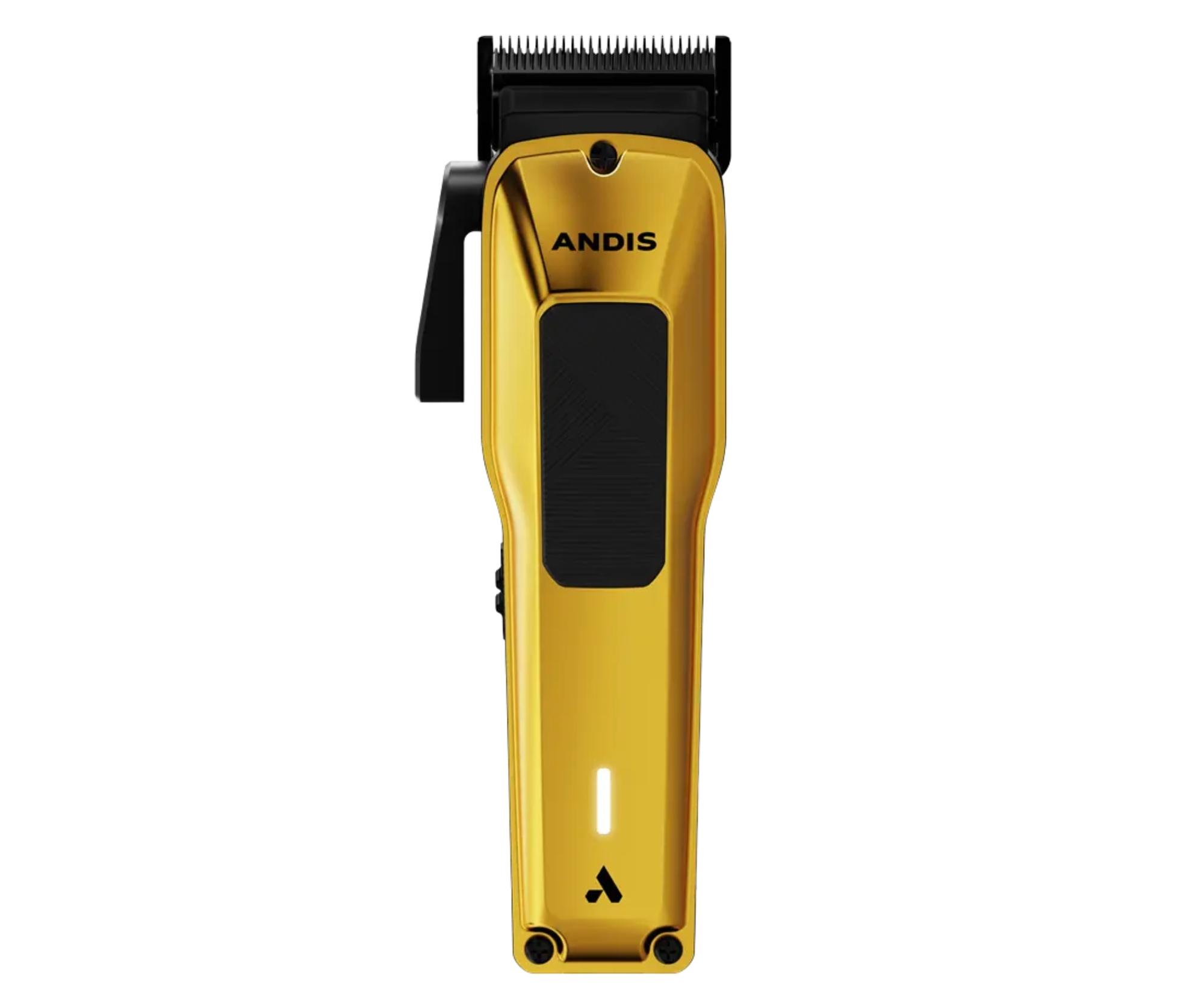 Машинка для стрижки Andis Phenom Clipper 562118, профессиональная, со сменным корпусом, чёрно-золотая
