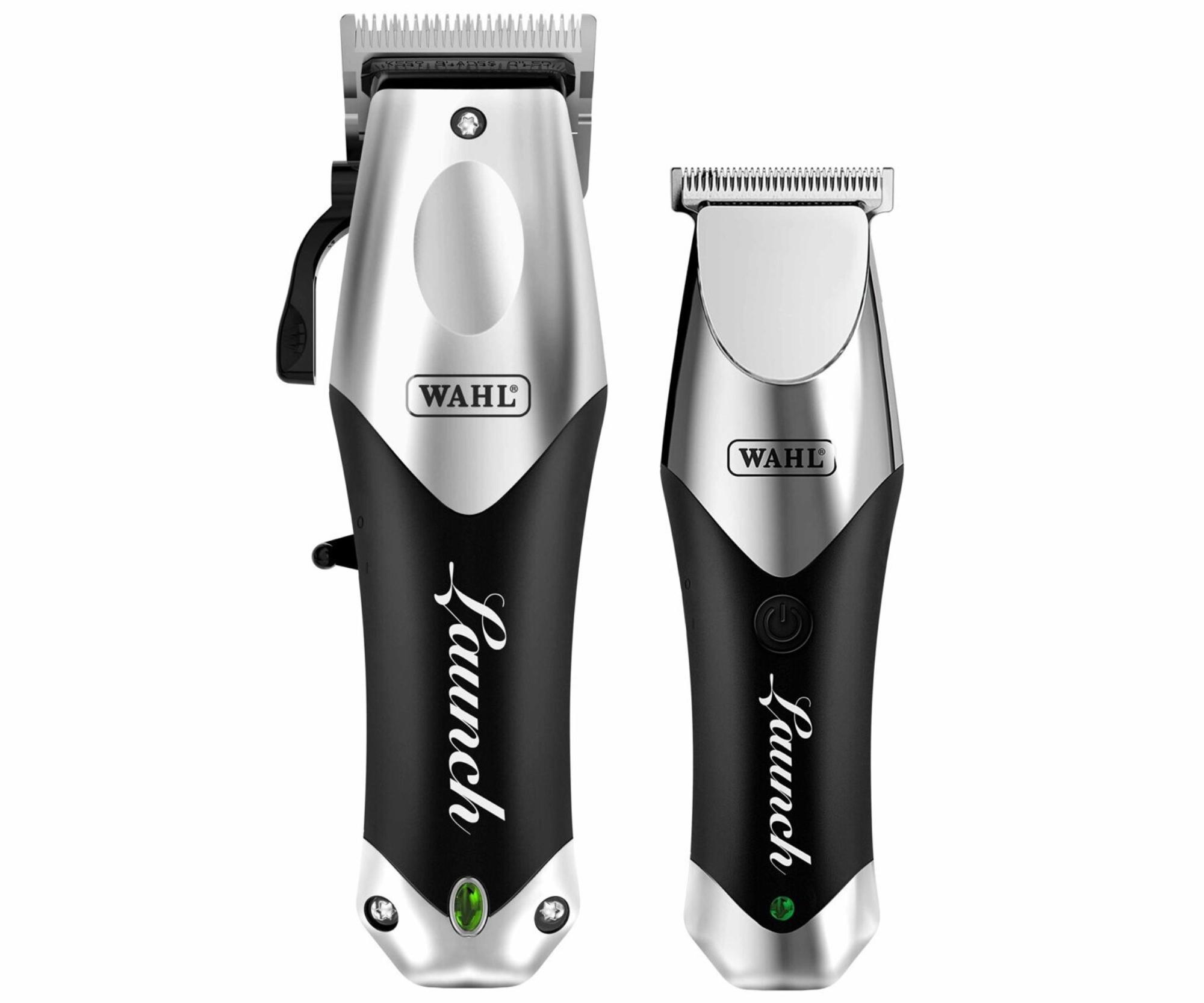 Набор Wahl Launch Combo 3028732: машинка для стрижки и триммер, аккумуляторные, чёрно-серебристые