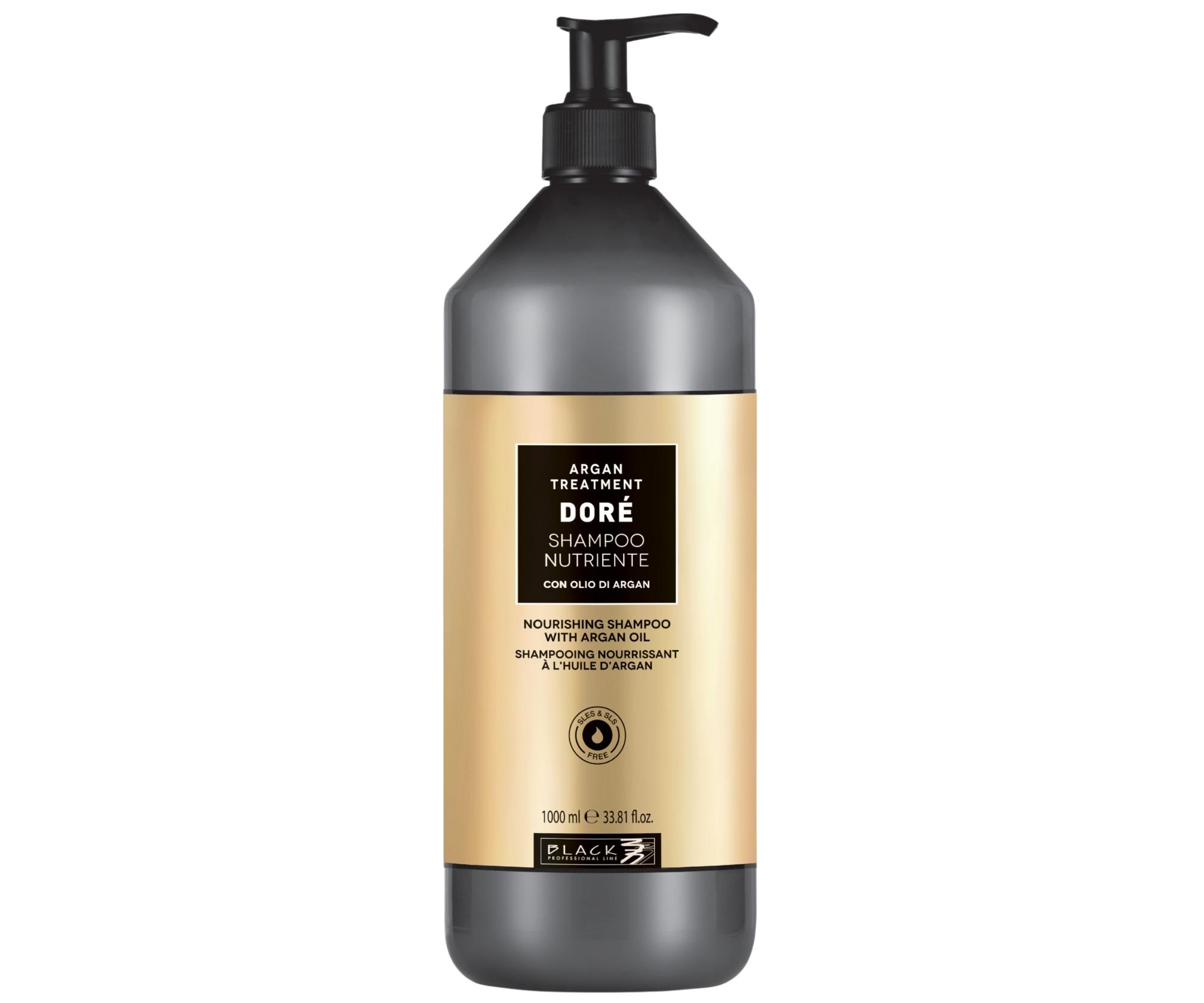 Шампунь Black Professional Dore Argan Treatment питательный, для сухих и ломких волос, 1000 мл