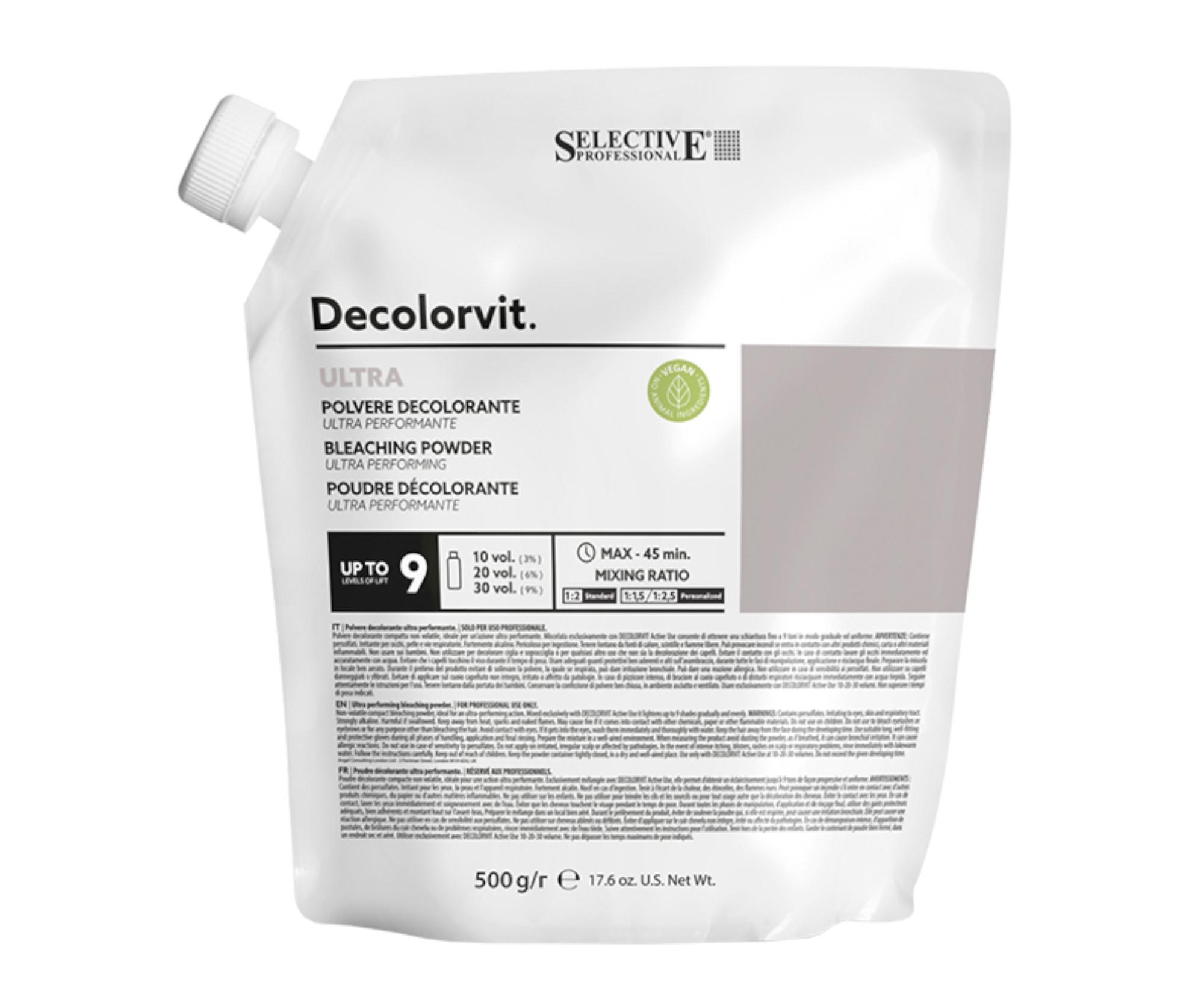 Осветлитель Selective Professional Decolorvit Ultra 9, пудра, 500 г
