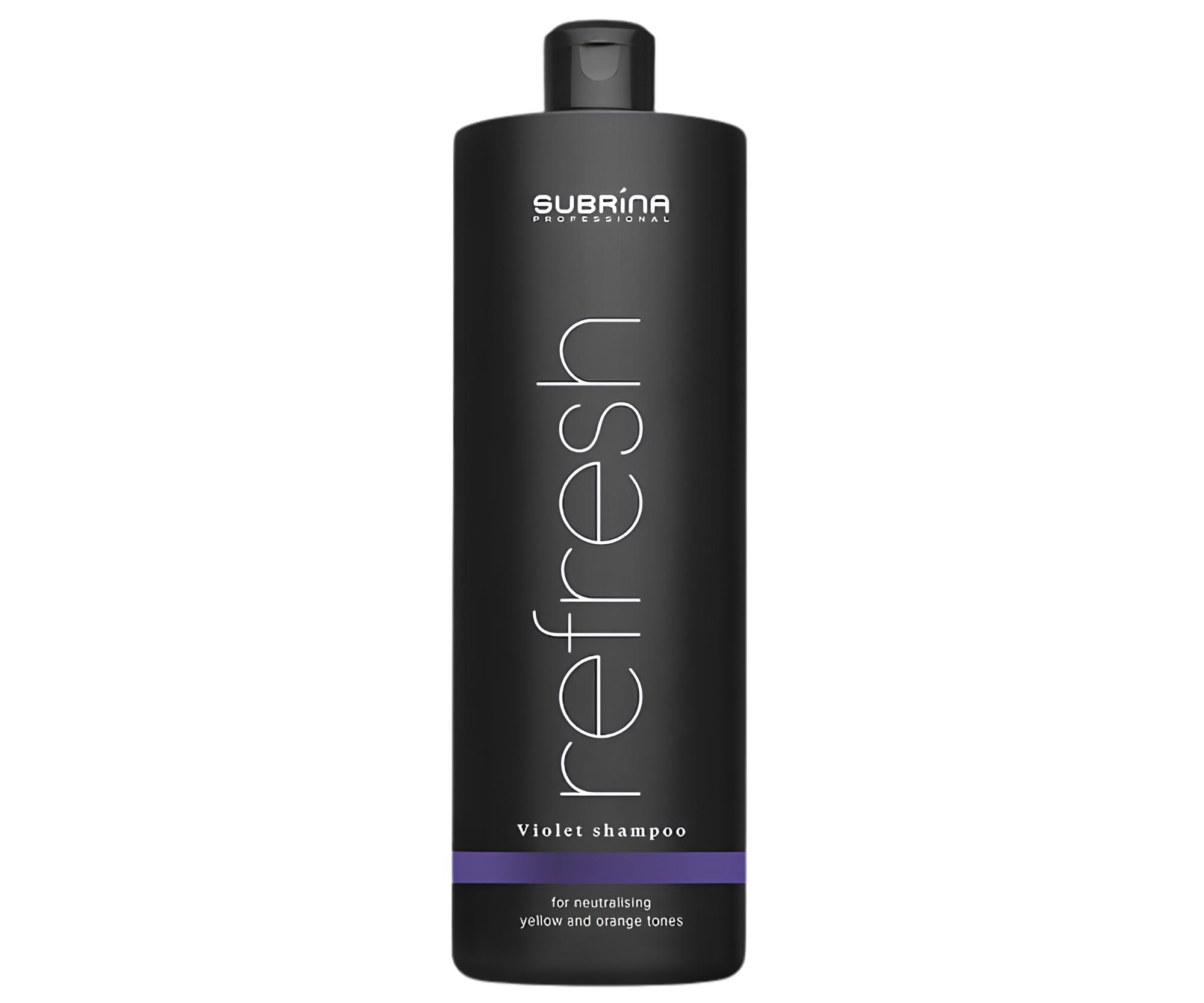 Оттеночный шампунь Subrina Professional Violet Silver против желтизны, для светлых и седых волос, 1000 мл