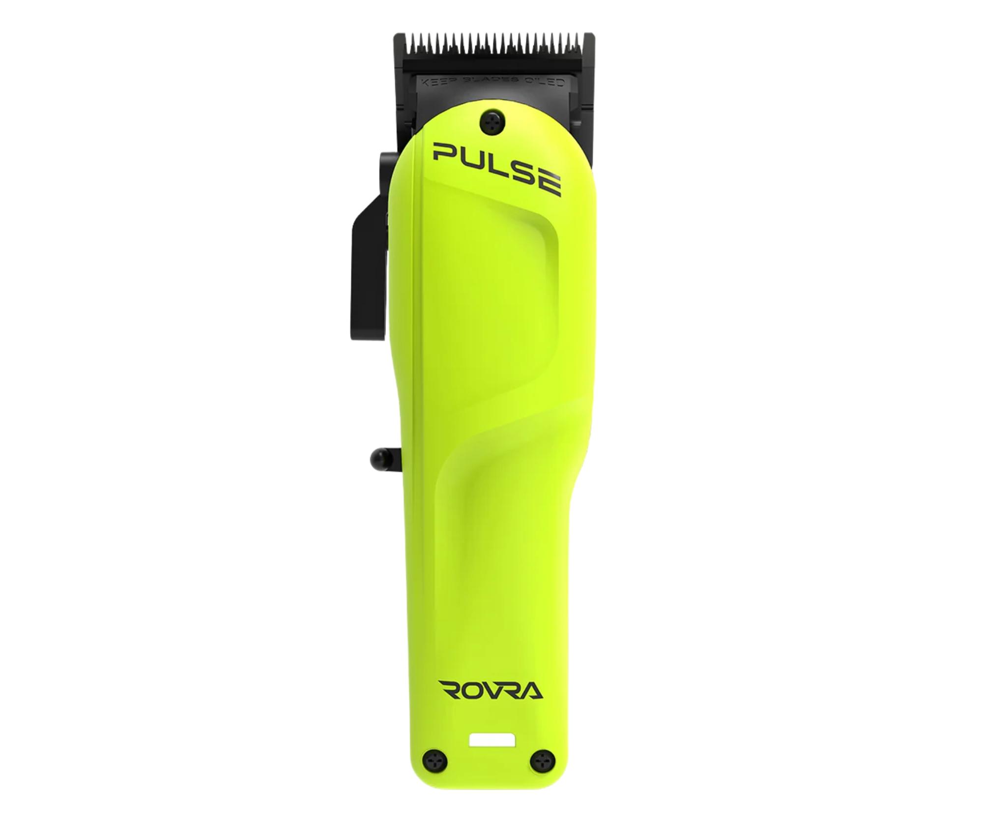 Машинка для стрижки Rovra Pulse Clipper 6482, аккумуляторная и сетевая, неоновый зелёный