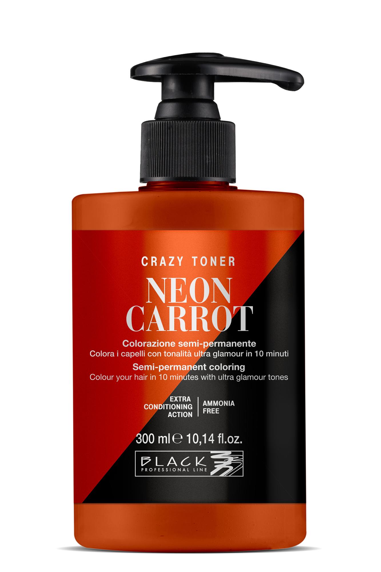 Тонер для волос Black Professional Crazy Toner, без аммиака, полустойкий, оттенок Neon Carrot - pomarańczowy [154013]