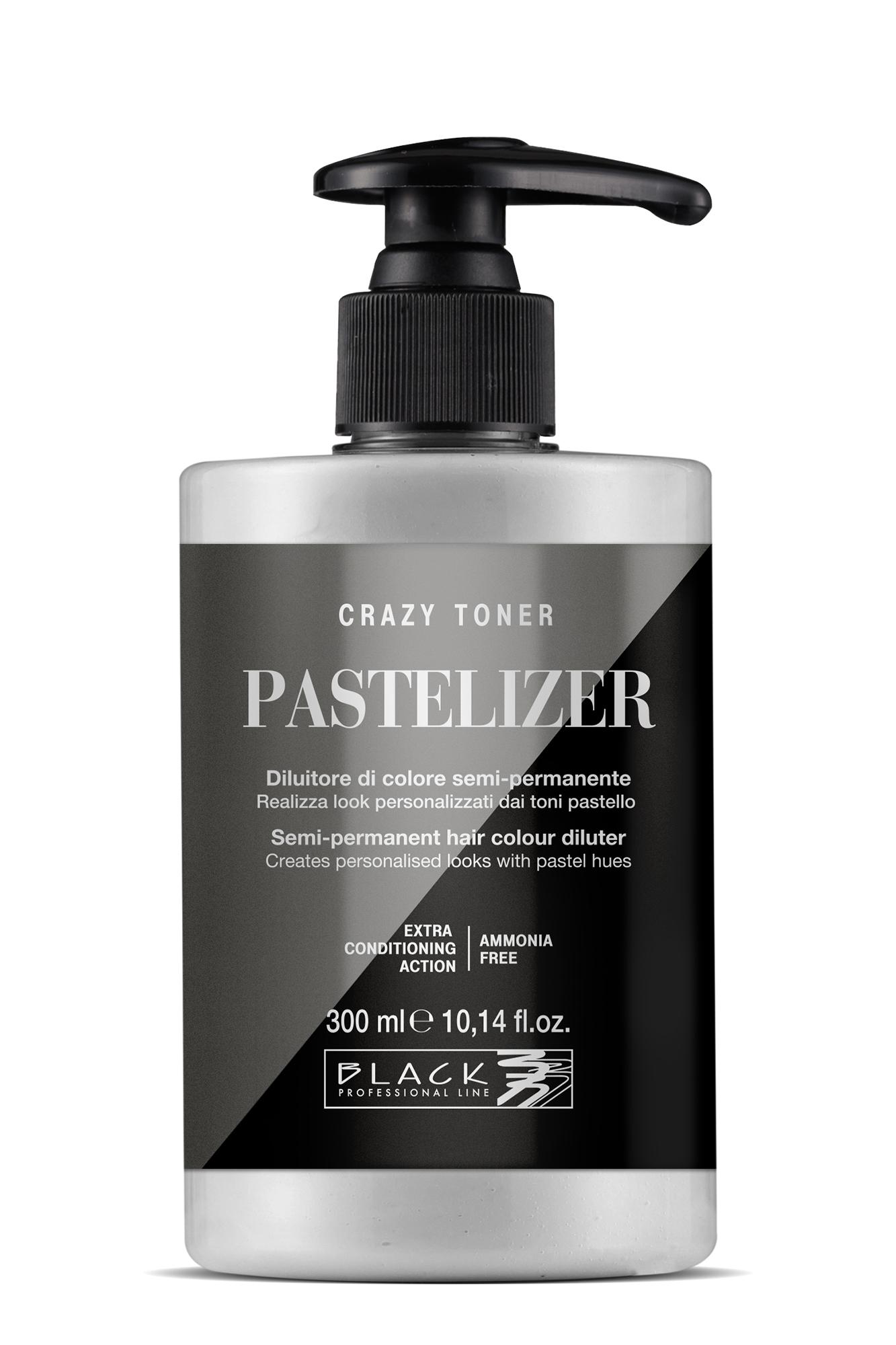 Тонер для волос Black Professional Crazy Toner, без аммиака, полустойкий, оттенок Pastelizer - rozcieńczalnik neutralny [154018]