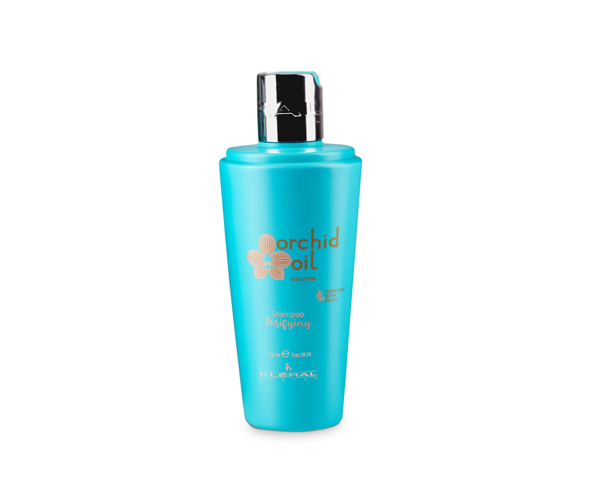 Шампунь Kleral System Orchid Oil Keratin Purifying очищающий, с маслом чайного дерева, 300 мл