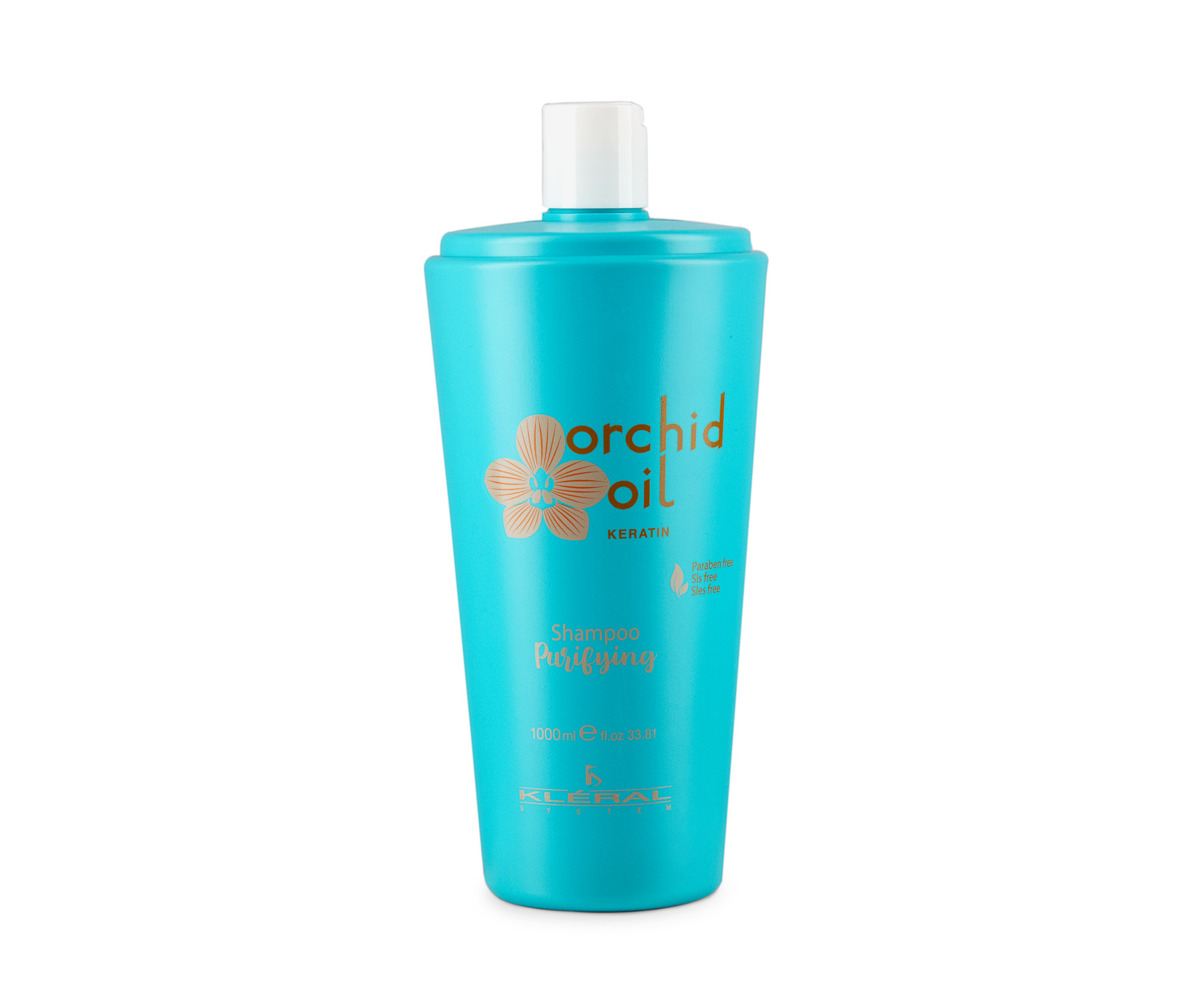 Шампунь Kleral System Orchid Oil Keratin Purifying очищающий, с маслом чайного дерева, 1000 мл