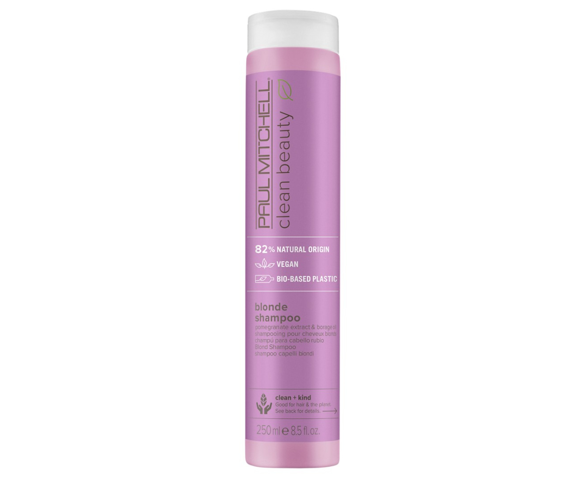 Оттеночный шампунь Paul Mitchell Clean Beauty Blond против желтизны, для светлых и осветлённых волос, 250 мл