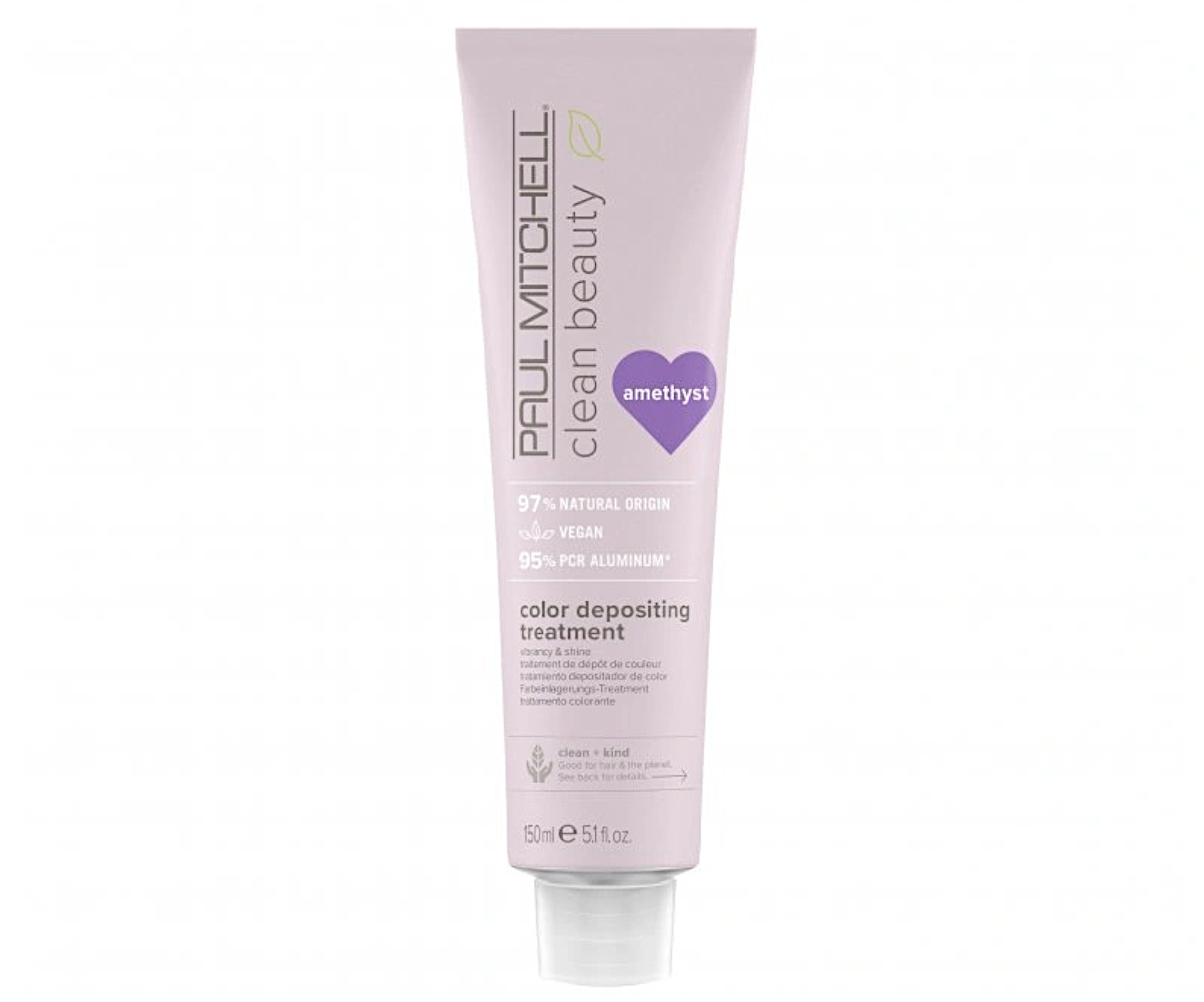 Тонирующая маска для волос Paul Mitchell Clean Beauty Color Depositing Treatment, питательная, 150 мл, оттенок fioletowa