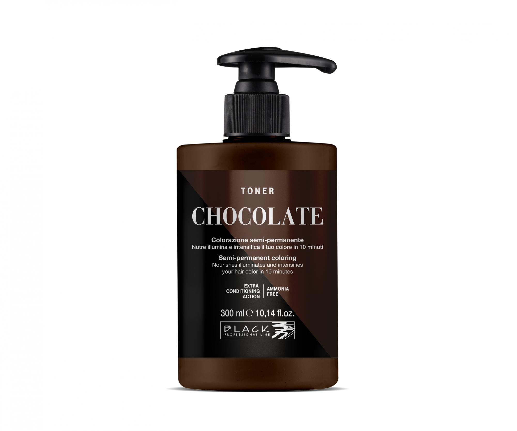 Тонер для волос Black Professional Crazy Toner, без аммиака, оттенок шоколадный, 300 мл