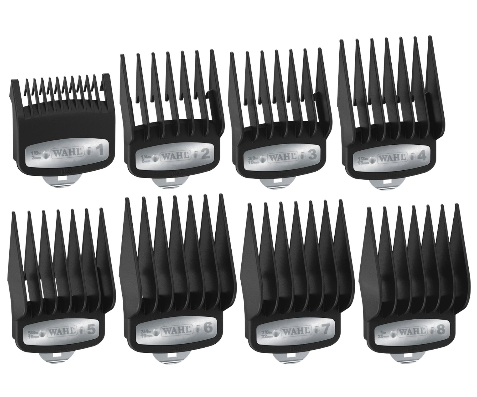 Набор насадок Wahl 3171-500, с металлическим зацепом, 3–25 мм, для Magic Clip, Senior, Vapor и Legend, 8 шт
