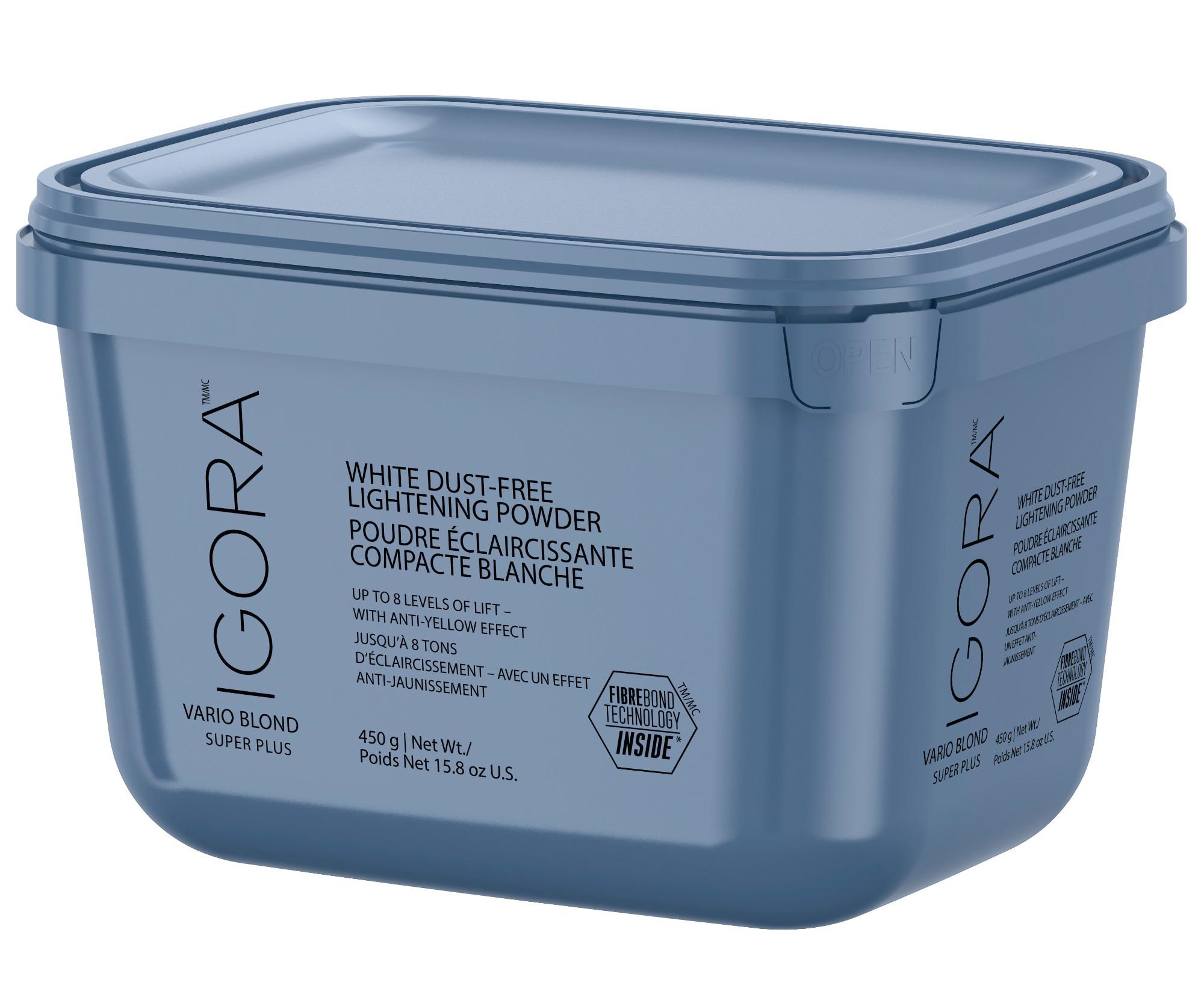 Осветляющая пудра для волос Schwarzkopf Professional Igora Vario Blond Super Plus, беспылевая, до 8 тонов, 450 г