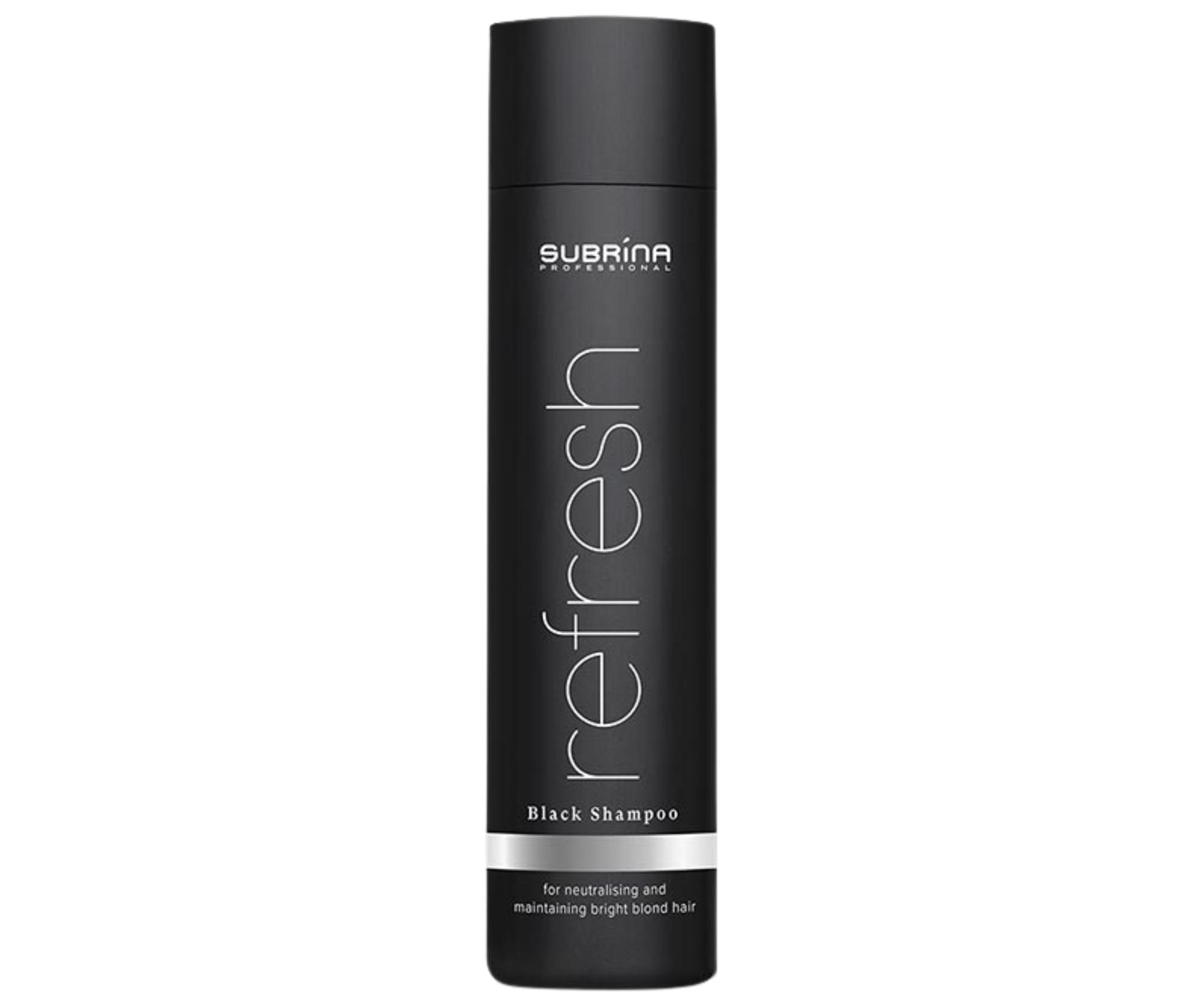 Оттеночный шампунь Subrina Professional Refresh Black против желтизны, для светлых волос, 250 мл