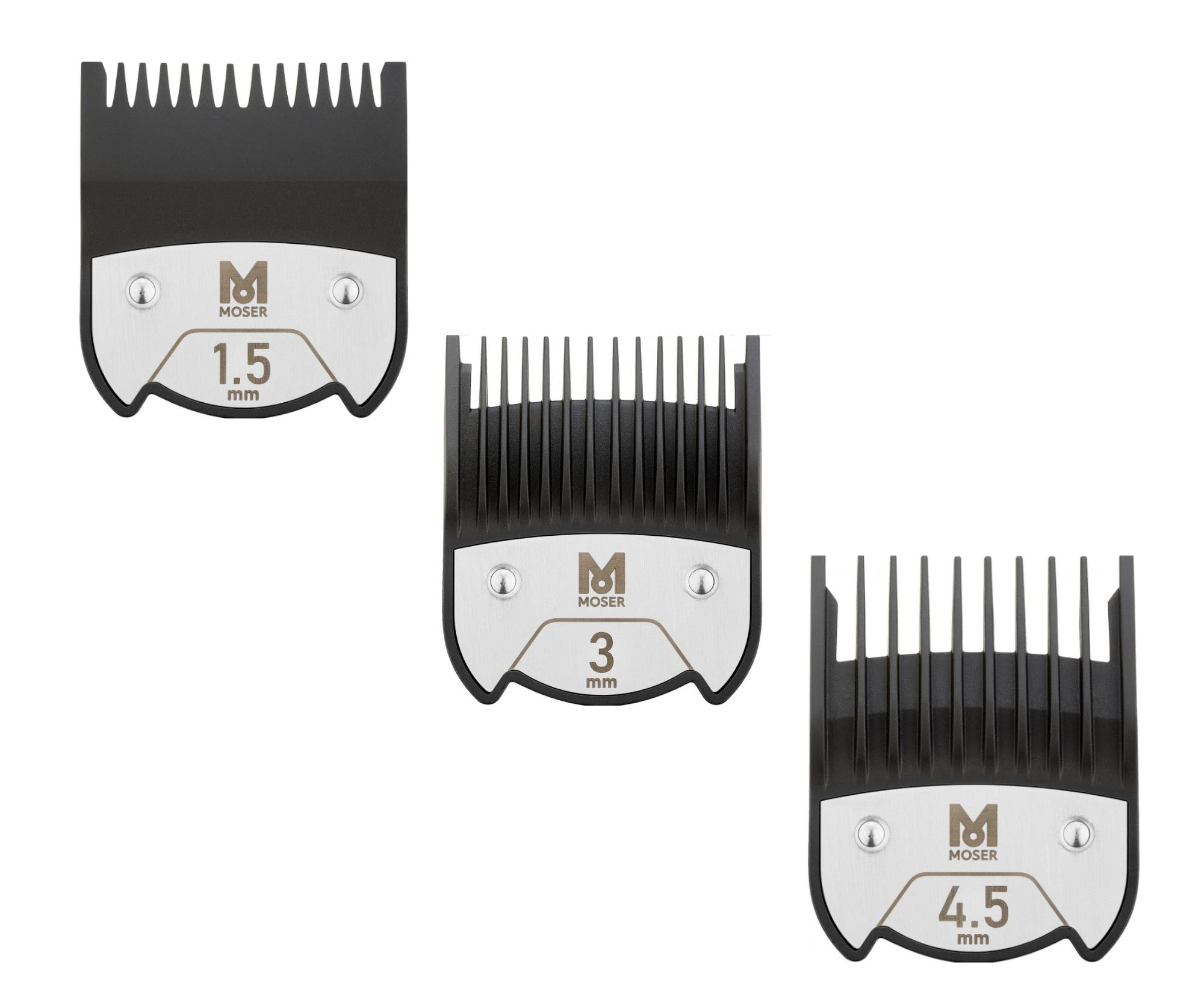 Набор магнитных насадок Moser 1801-7010, 1,5 мм, 3 мм и 4,5 мм, 3 шт