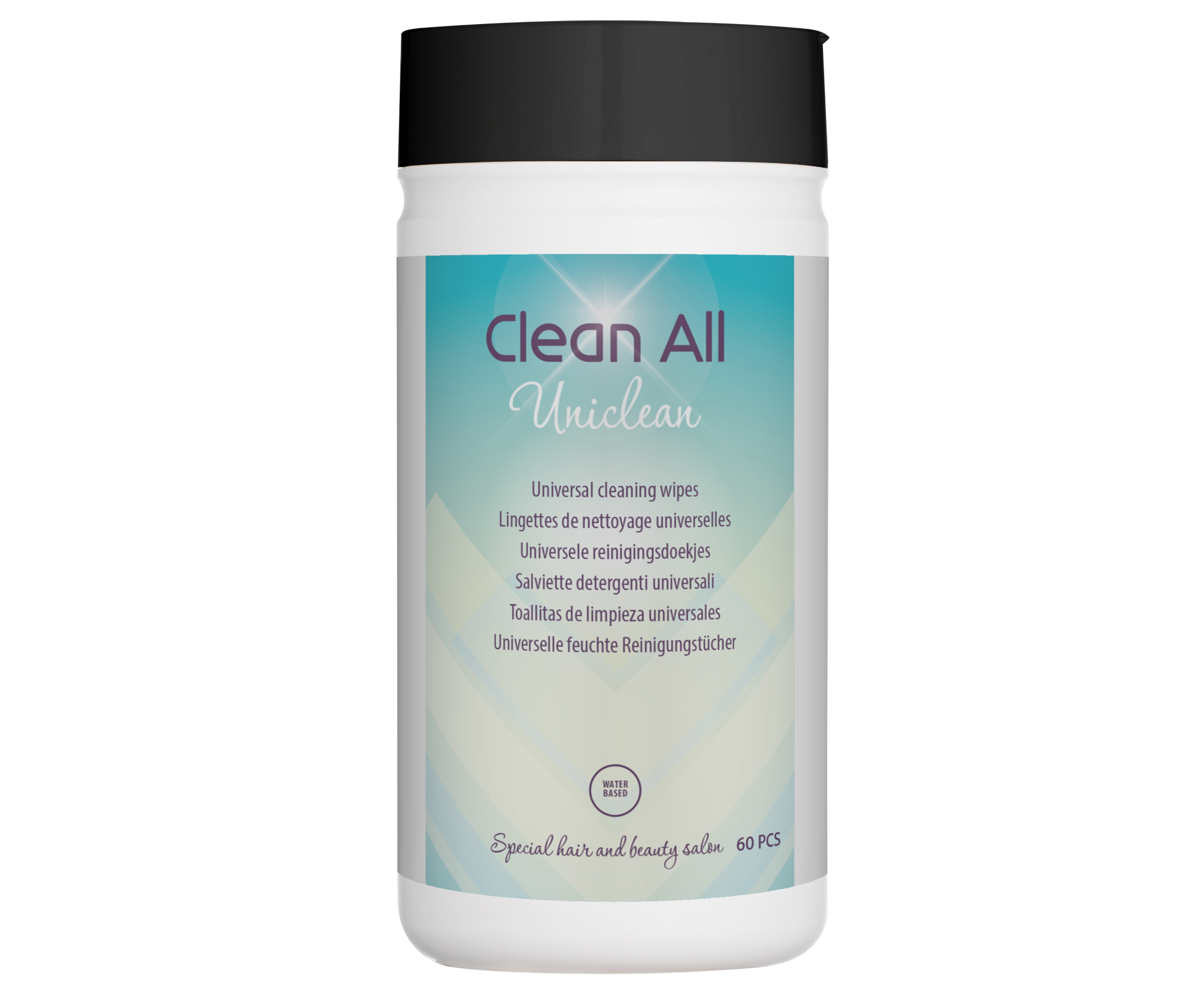 Uniwersalne chusteczki czyszczące do różnych powierzchni Sibel Clean All - 60 szt (4471800)