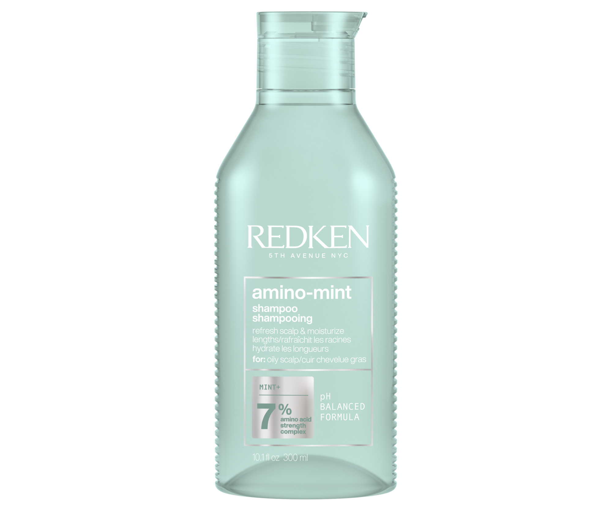 Szampon oczyszczający do skóry wrażliwej i przetłuszczających się włosów Redken Amino Mint - 300 ml + bezpłatny prezent