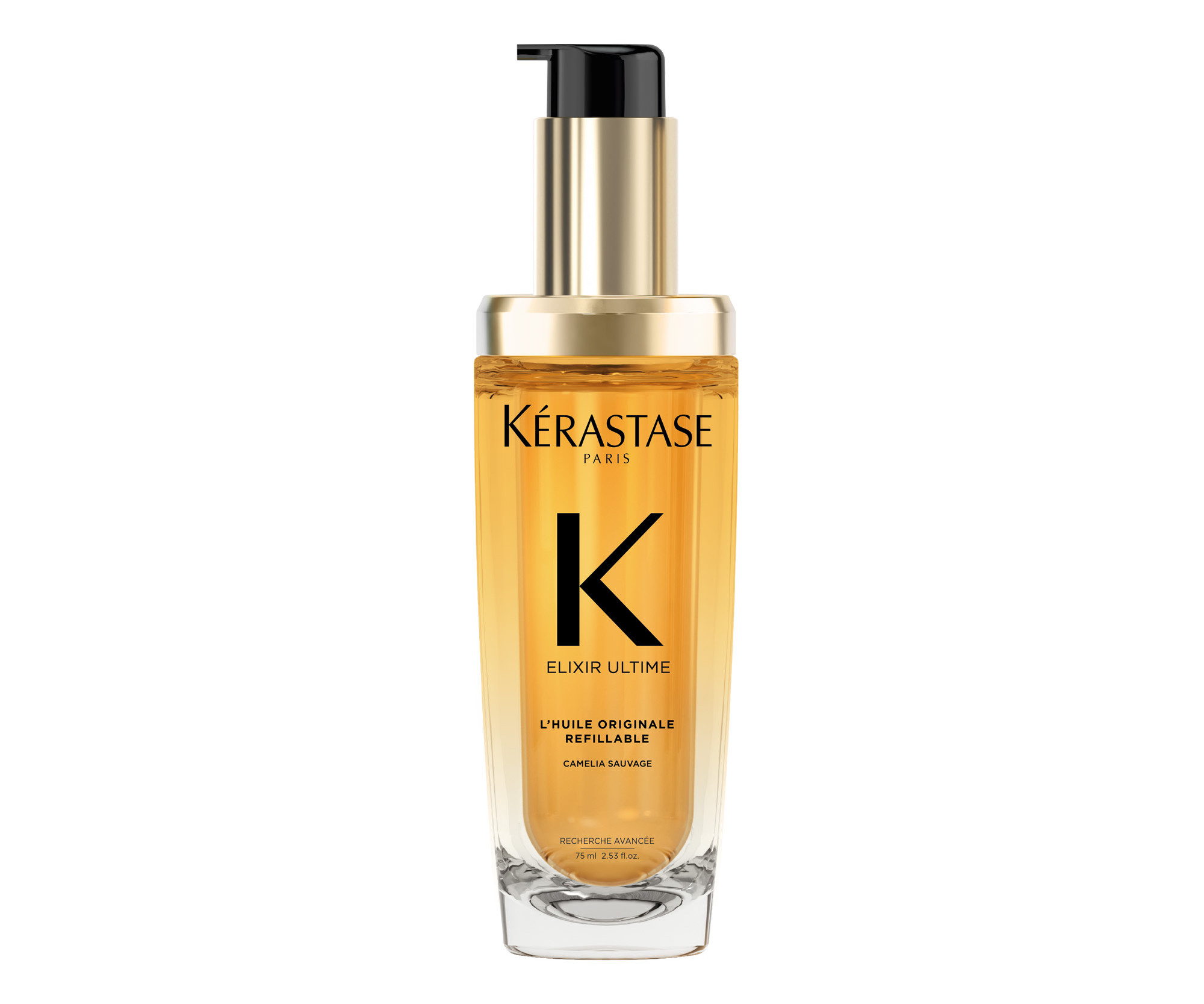 Olejek do wszystkich rodzajów włosów Kérastase Elixir Ultime L'Huile Originale Refillable - 75 ml + bezpłatny prezent