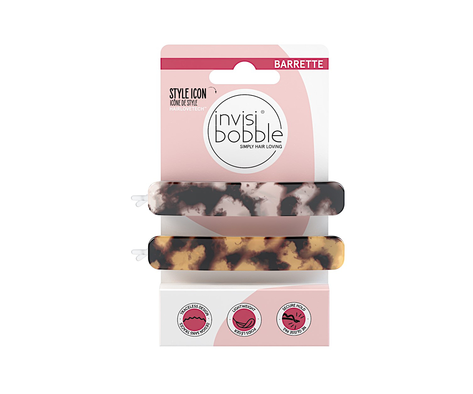 Spinki do włosów Invisibooble Barrette Havana Mama - 2 szt. - Invisibobble