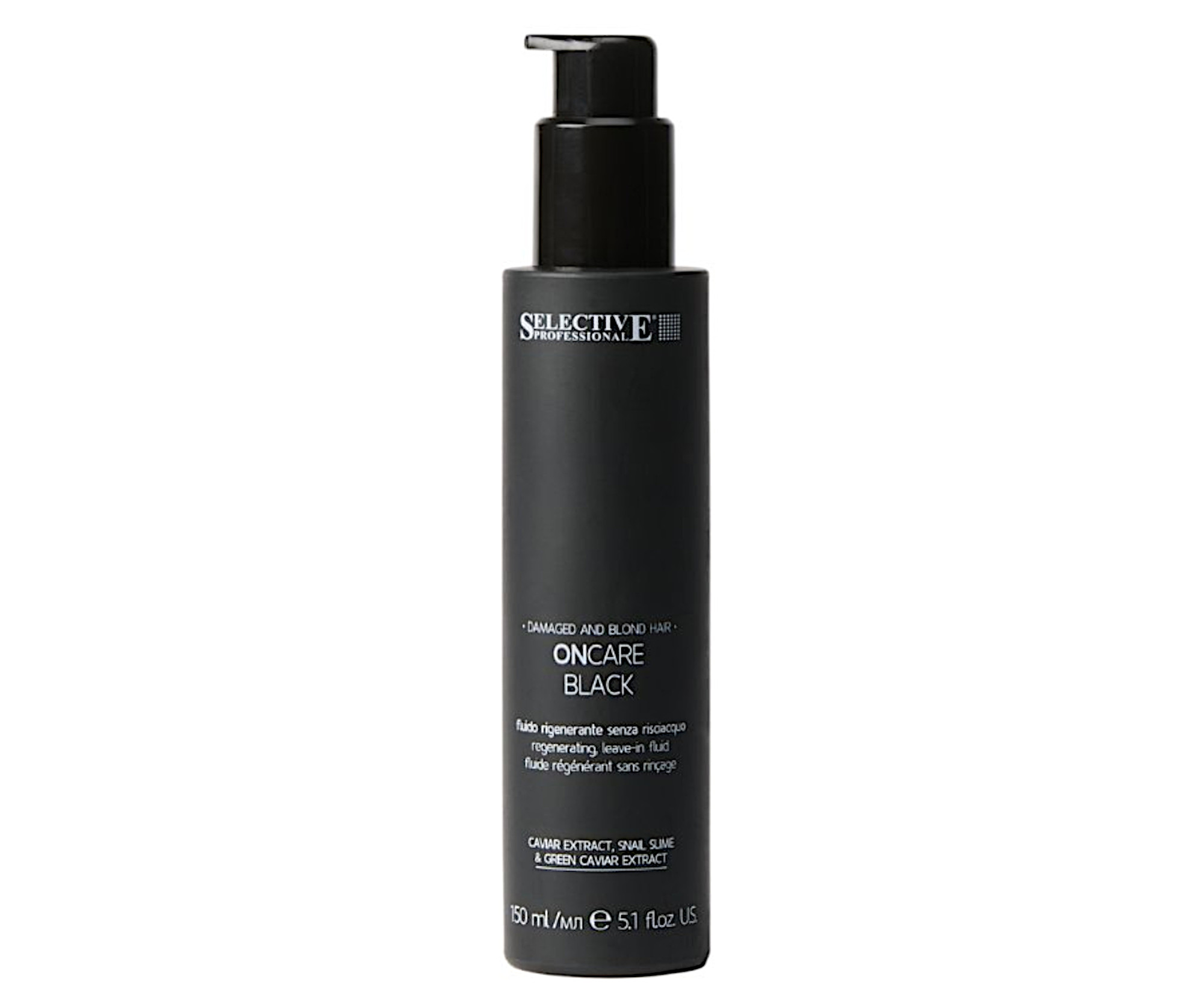 Fluid regenerujący bez spłukiwania do wszystkich rodzajów włosów Selective Professional OnCare Black Leave-In Fluid - 150 ml