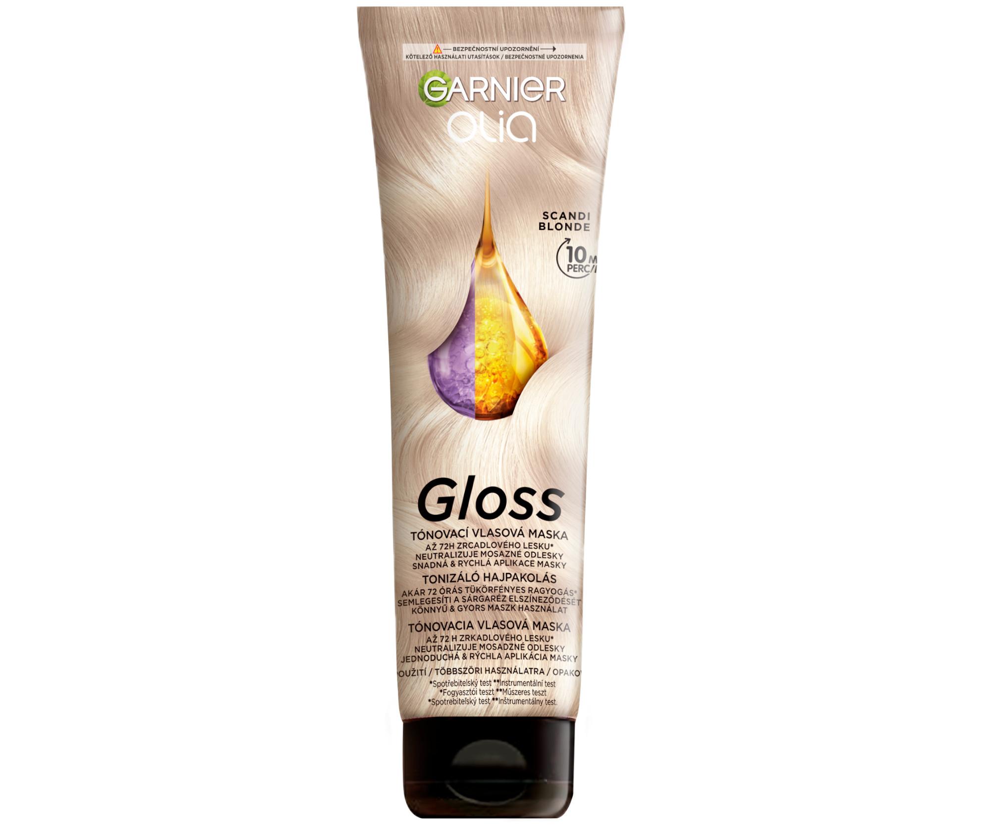 Maska tonująca do włosów Garnier Olia Gloss Scandi Blonde - 150 ml - chłodny blond