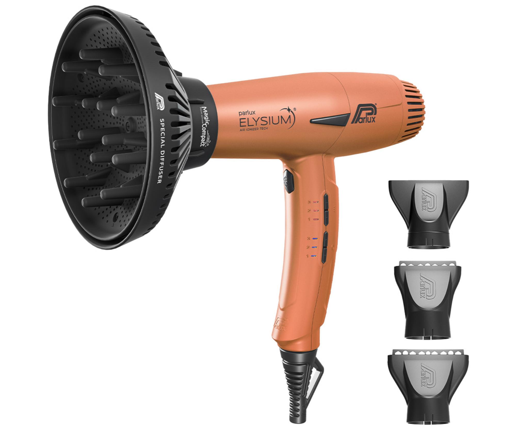 Profesjonalna suszarka do włosów z dyfuzorem Parlux Elysium Copper - 2300 W - miedziana + bezpłatny prezent