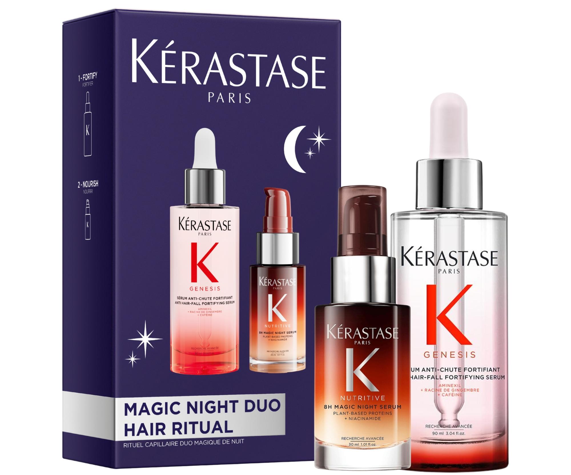Zestaw upominkowy na noc wzmacniający i odżywiający włosy Kérastase Magic Night Duo Hair Ritual + bezpłatny prezent