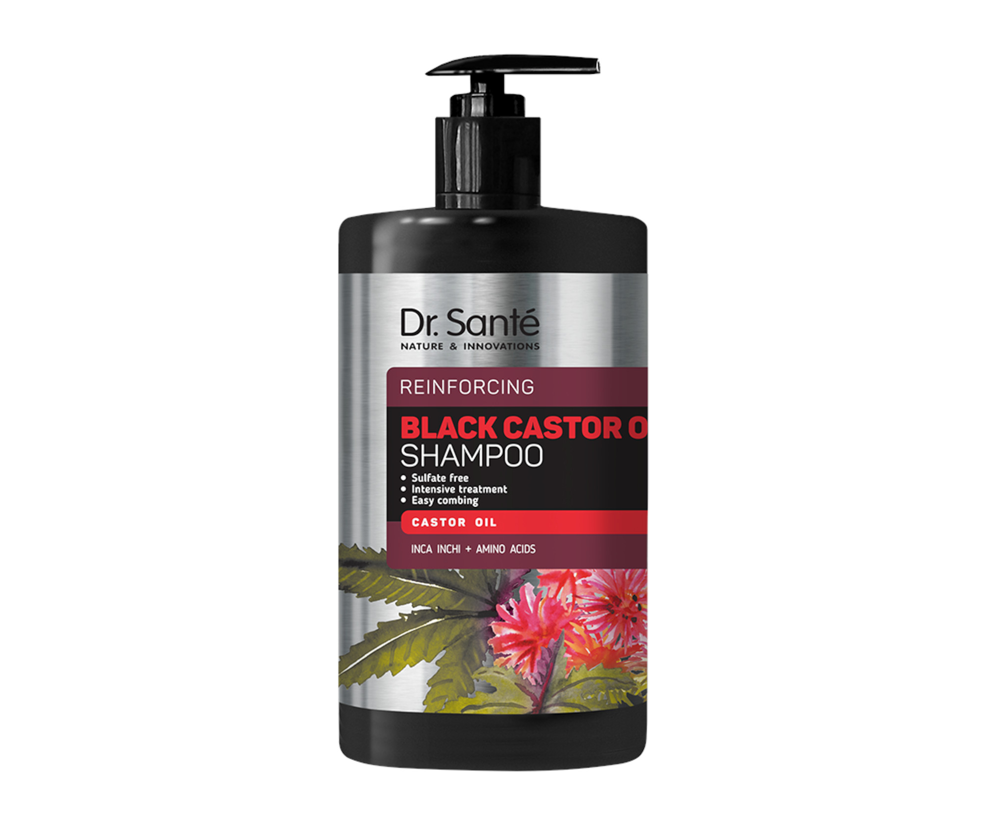 Szampon wzmacniający z olejem rycynowym Dr. Santé Reinforcing  Black Castor Oil Shampoo - 1000 ml