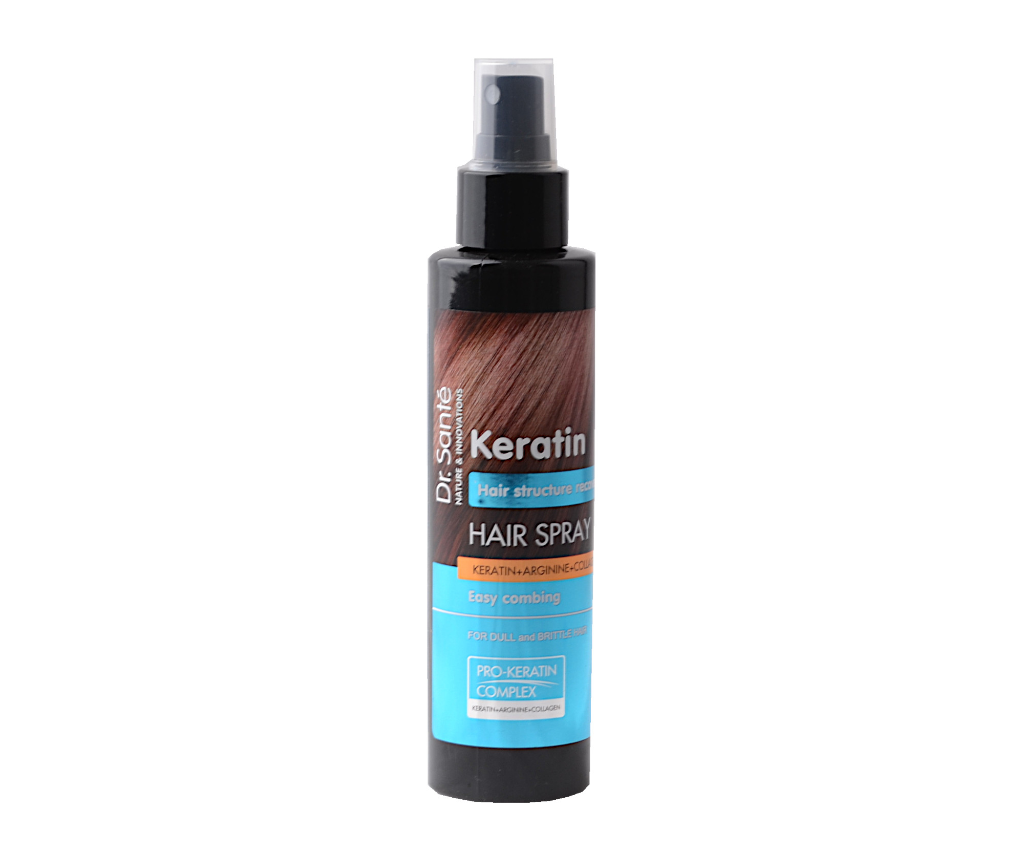 Odżywka odbudowująca do włosów matowych i łamliwych bez spłukiwania Dr. Santé Keratin - 150 ml