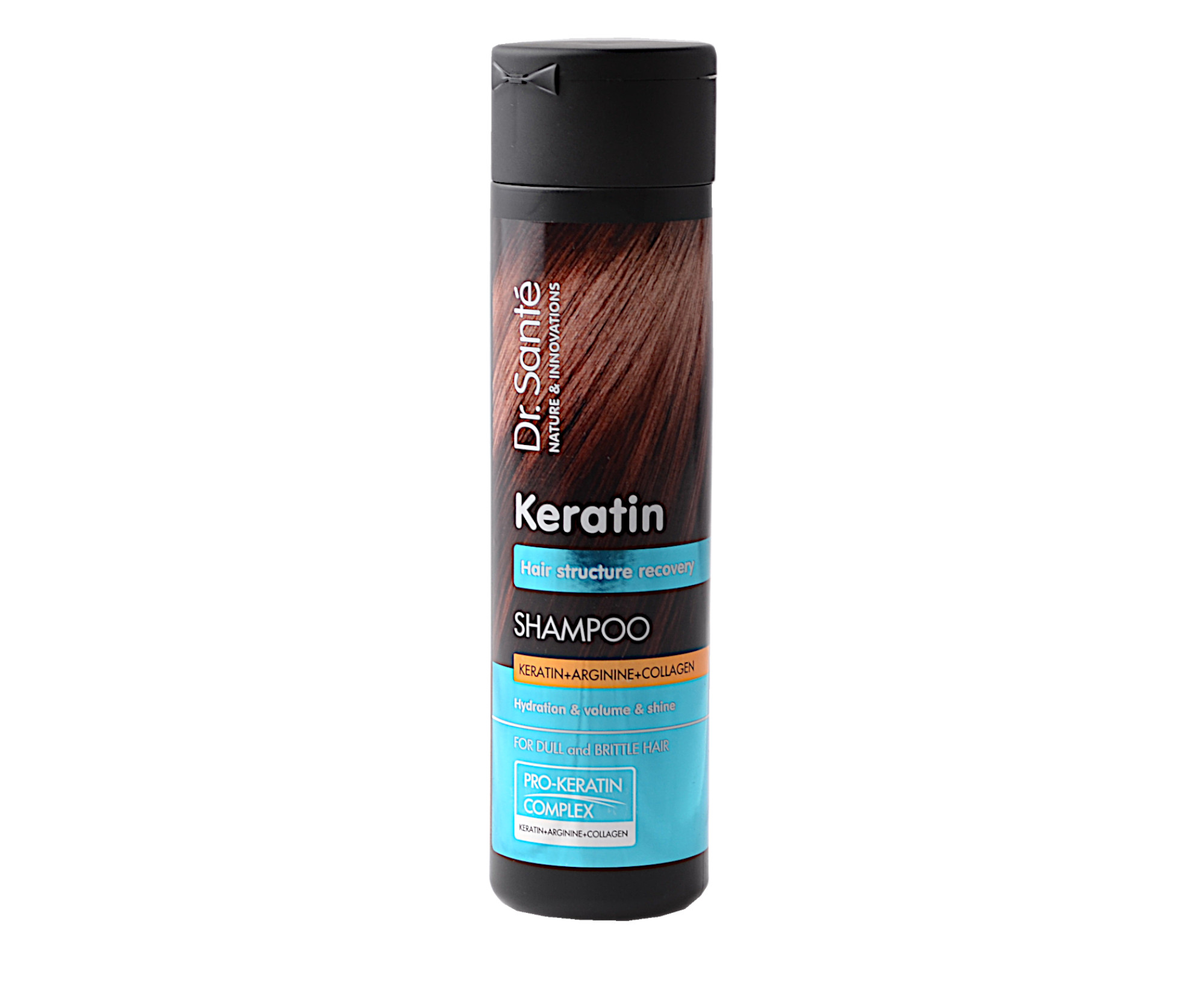 Szampon odbudowujący do włosów matowych i łamliwych Dr. Santé Keratin - 250 ml (E5384)
