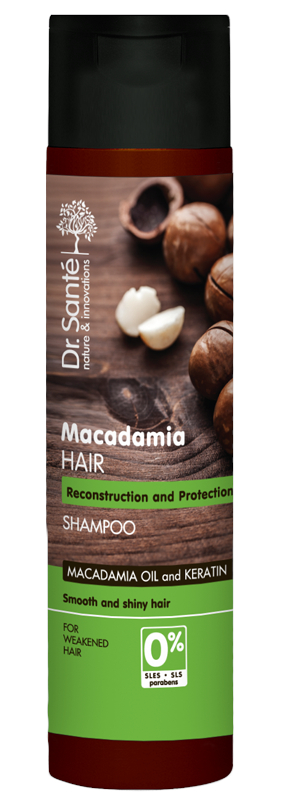 Szampon odbudowujący do włosów zniszczonych Dr. Santé Macadamia - 250 ml (E5131)