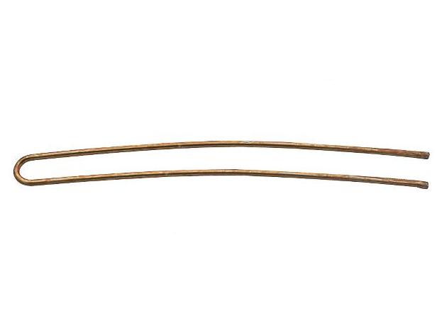 Kokówka do włosów wygięta Sibel - 8,2 mm - 8 szt - brązowa (980000152)