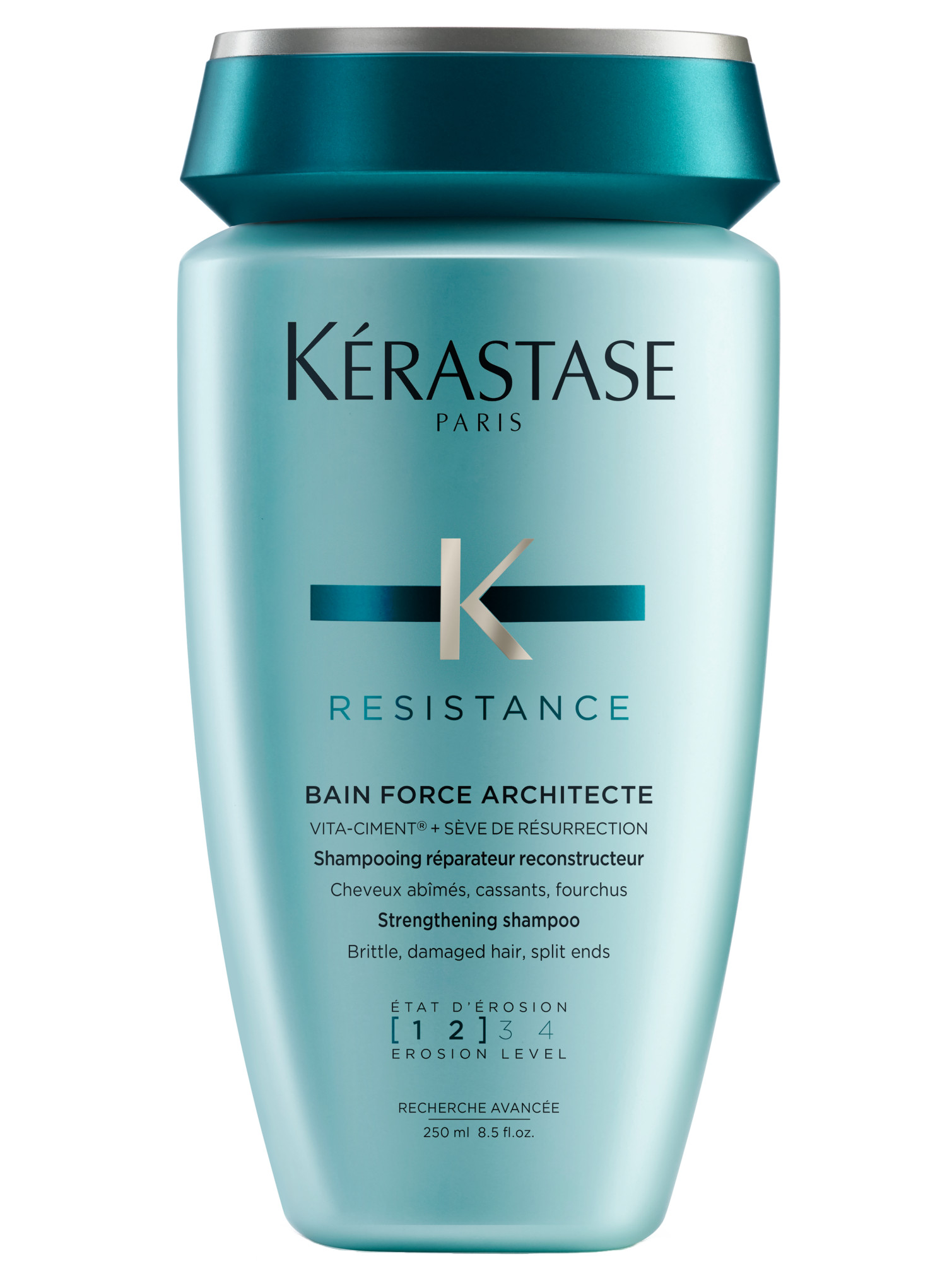 Szampon do włosów zniszczonych Kérastase Resistance Force Architecte - 250 ml + bezpłatny prezent