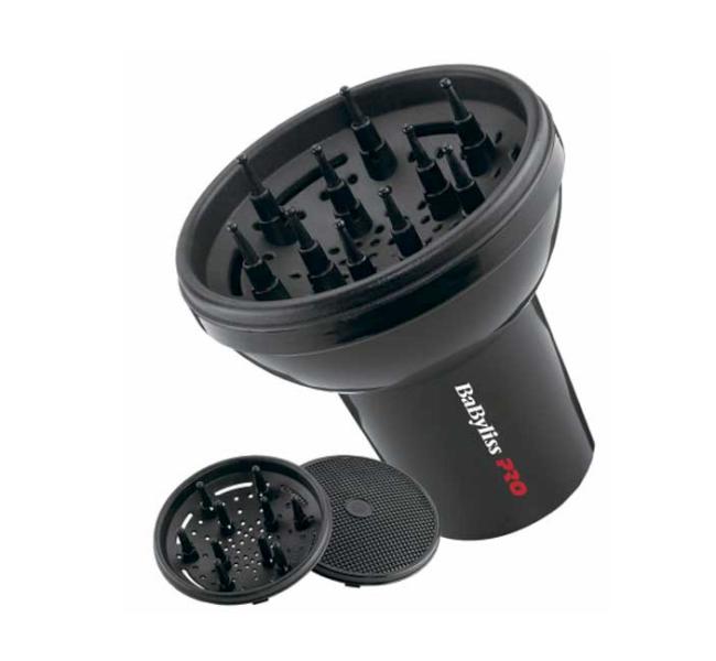 Uniwersalny dyfuzor do suszarek BaByliss Pro - czarny, 3 nasadki (BABD05E) + bezpłatny prezent