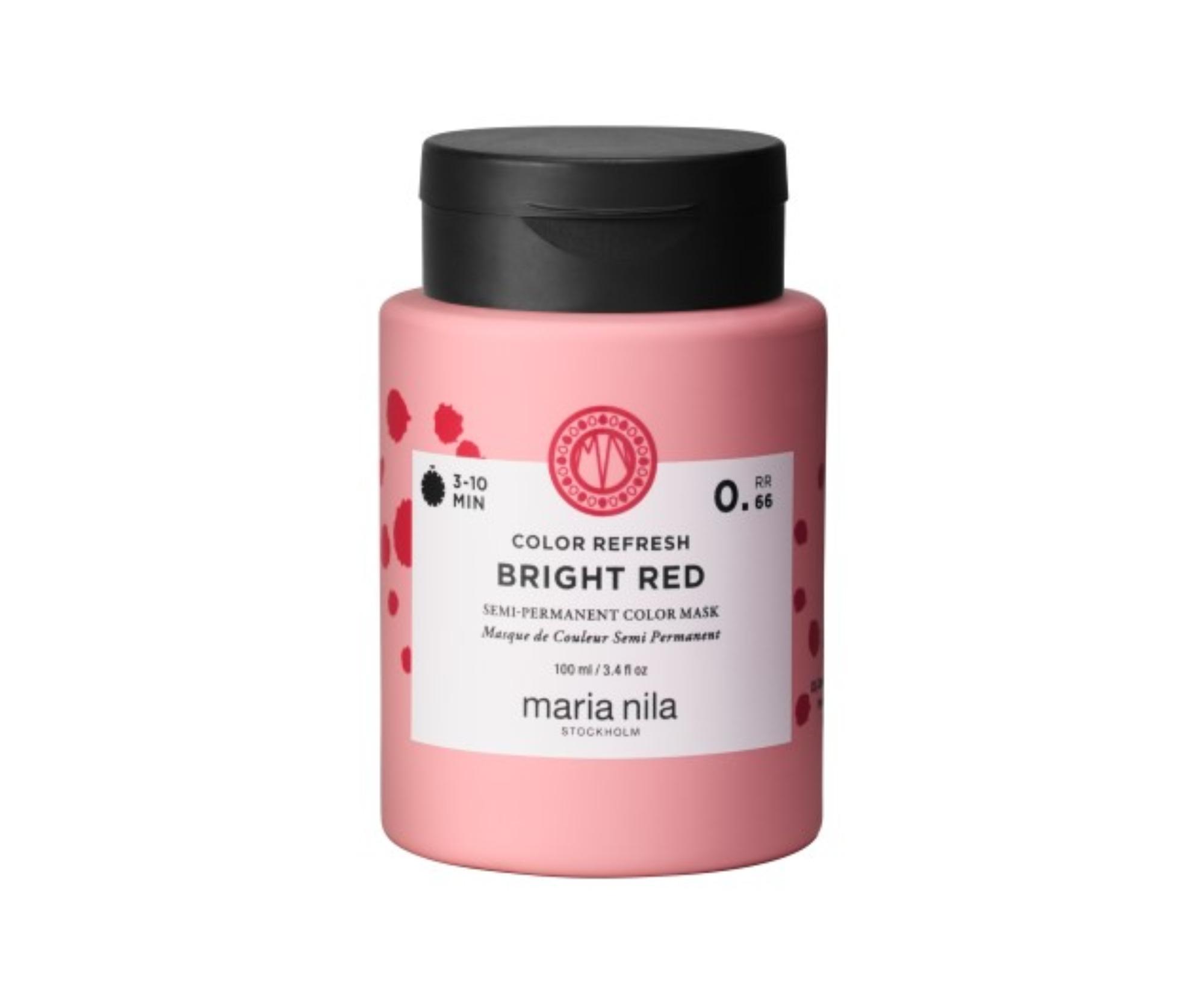 Maska ożywiająca kolor włosów Maria Nila Colour Refresh Bright Red - jasnoczerwona - 100 ml + bezpłatny prezent