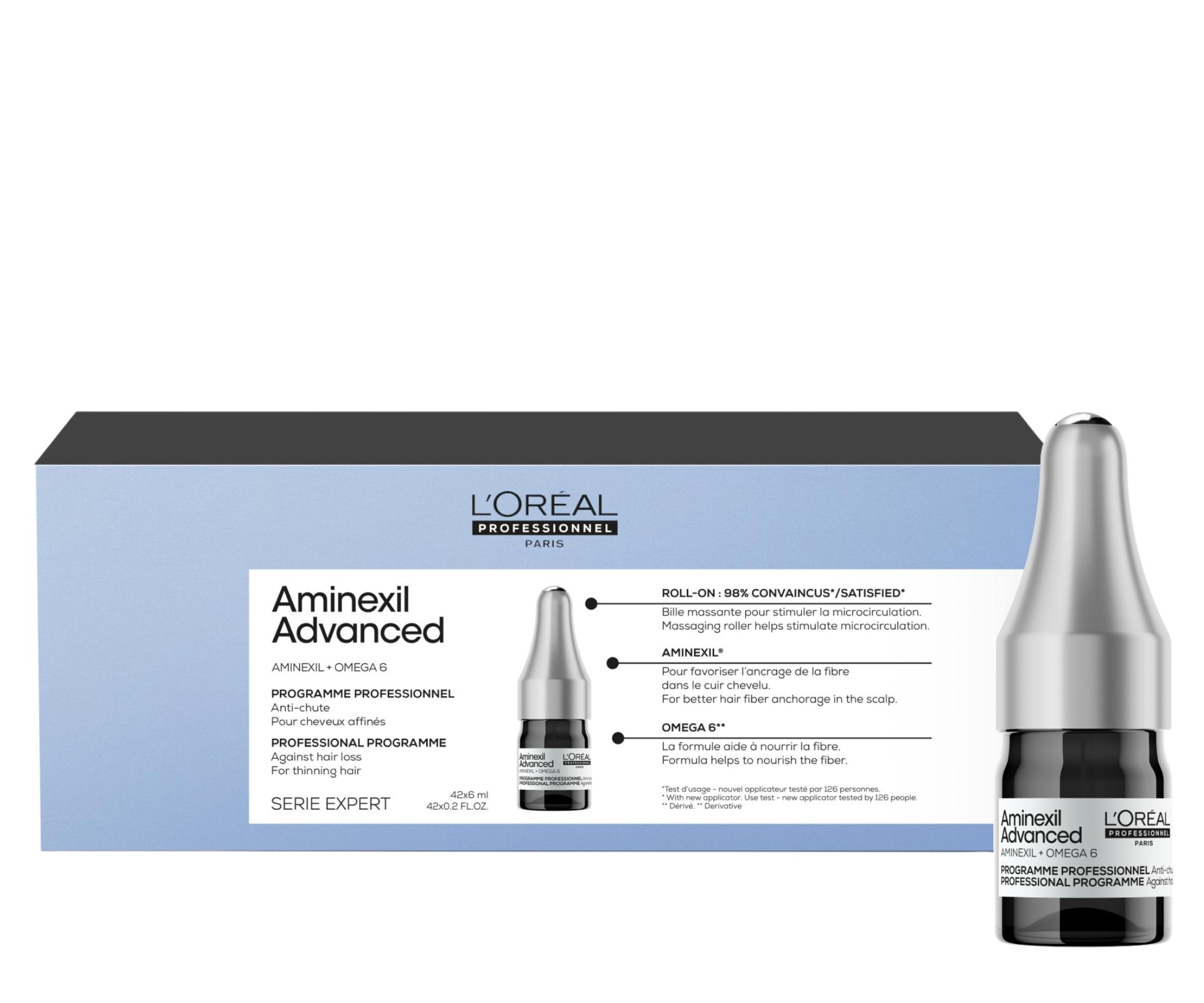 Kuracja przeciw wypadaniu włosów Loréal Professionnel Aminexil Advanced Anti-Hair Loss - 42 x 6 ml - L’Oréal Professionnel + bezpłatny prezent