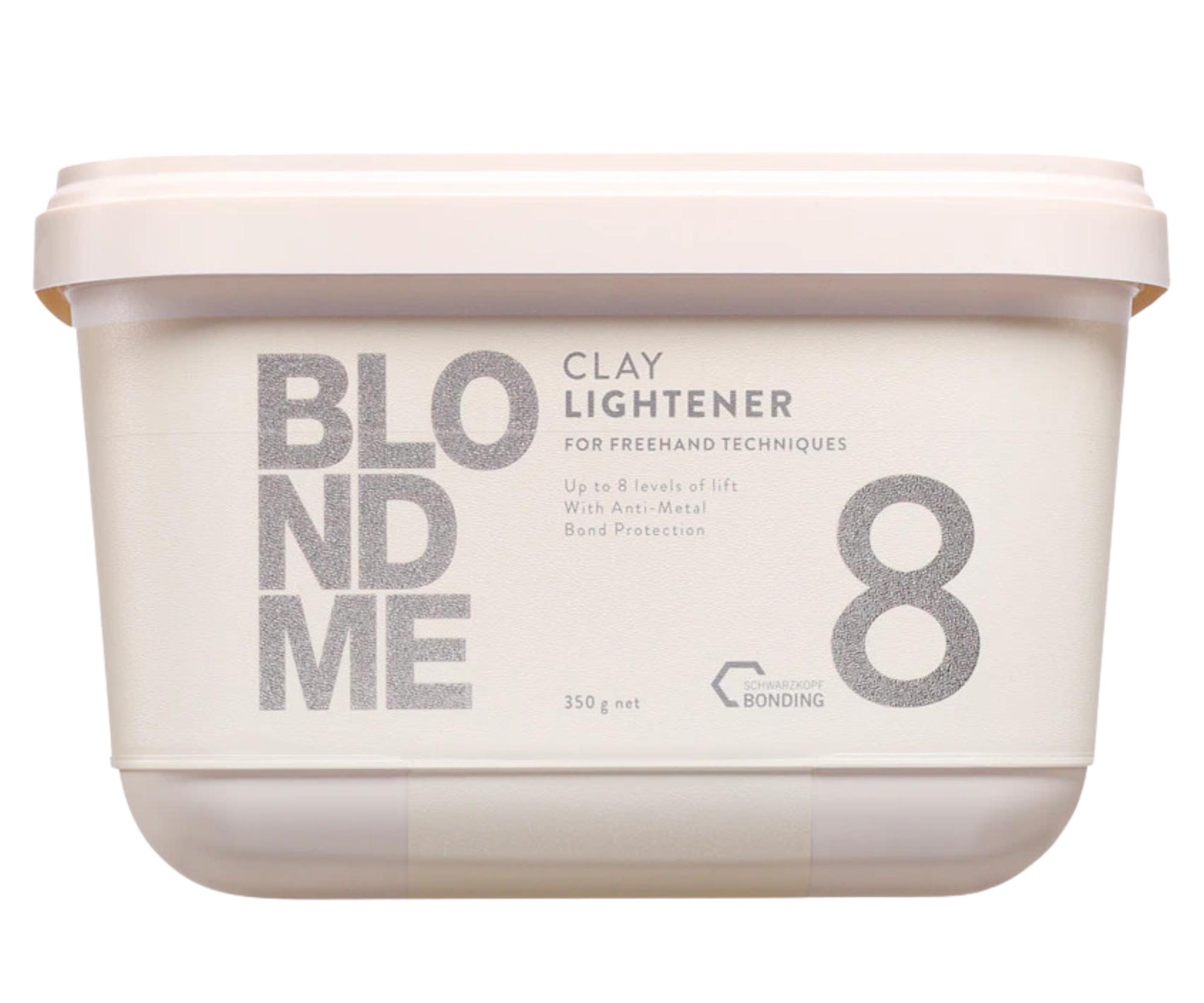 Rozjaśniacz glinkowy w proszku Schwarzkopf Professional BlondMe Clay Lightener 8 - 350 g + bezpłatny prezent