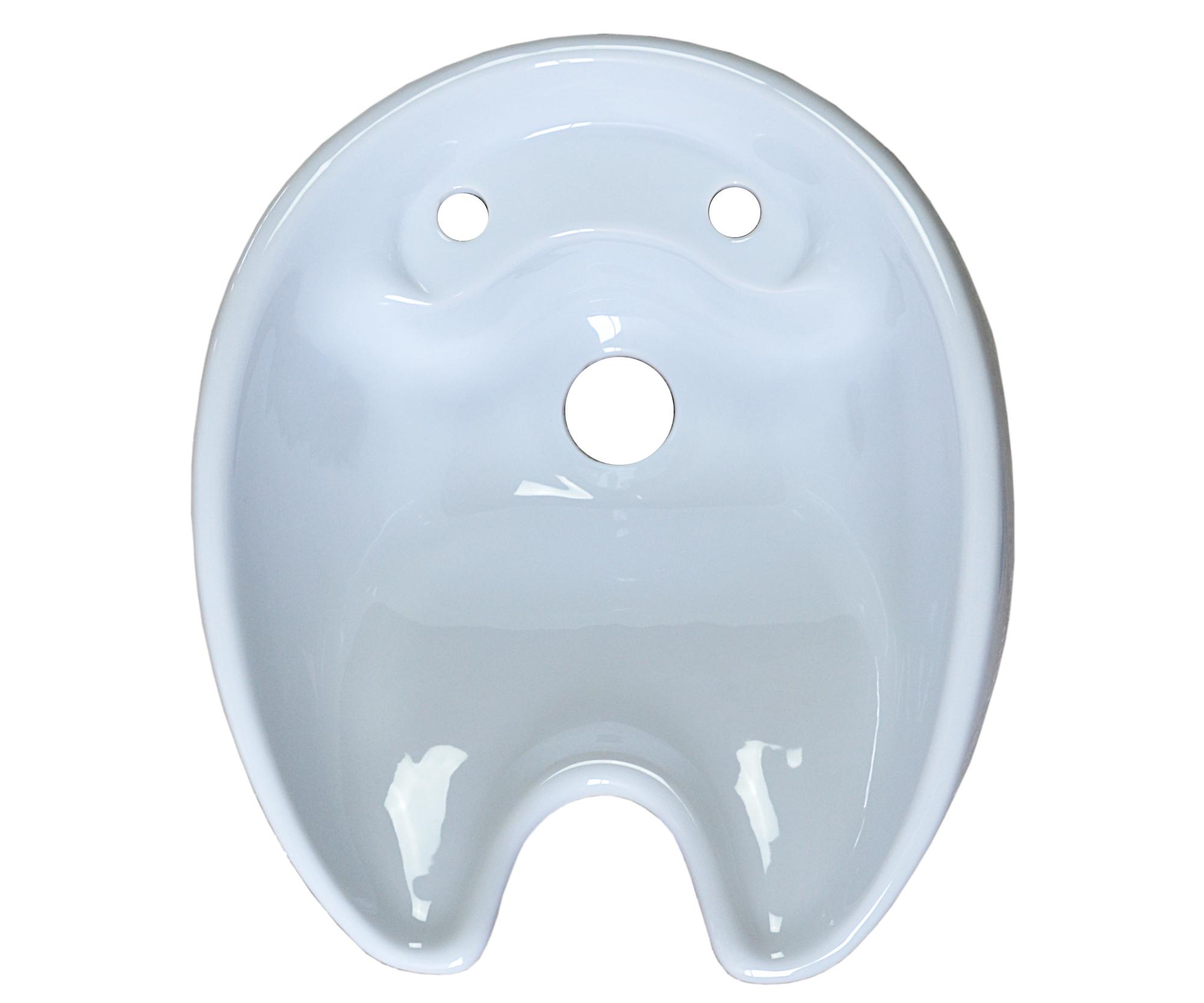 Umywalka ceramiczna do myjni fryzjerskiej Bellazi Athena - biała (ath-white) + bezpłatny prezent