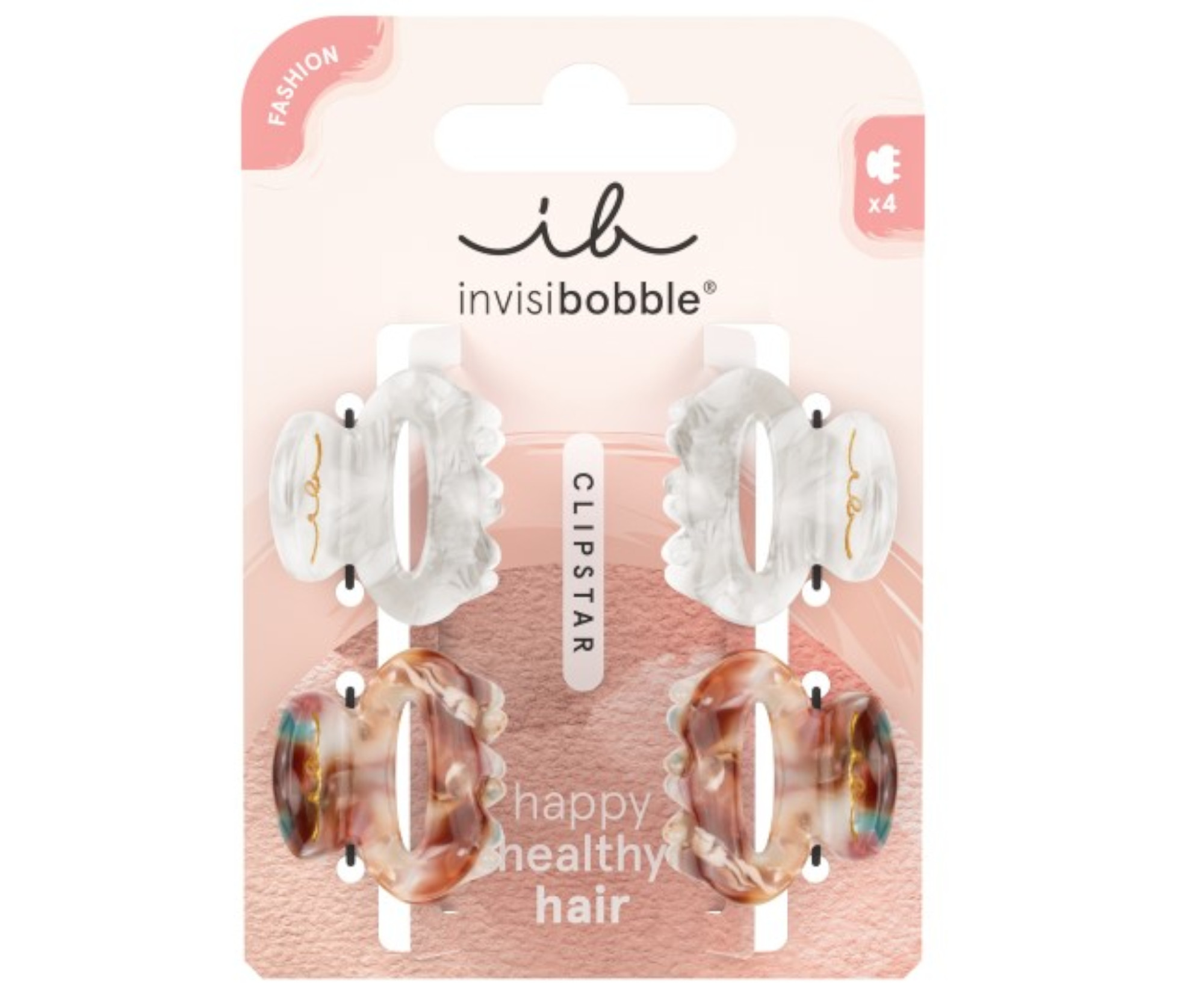 Spinki do włosów klamry Invisibobble Clipstar Bijoux S - 4 szt.