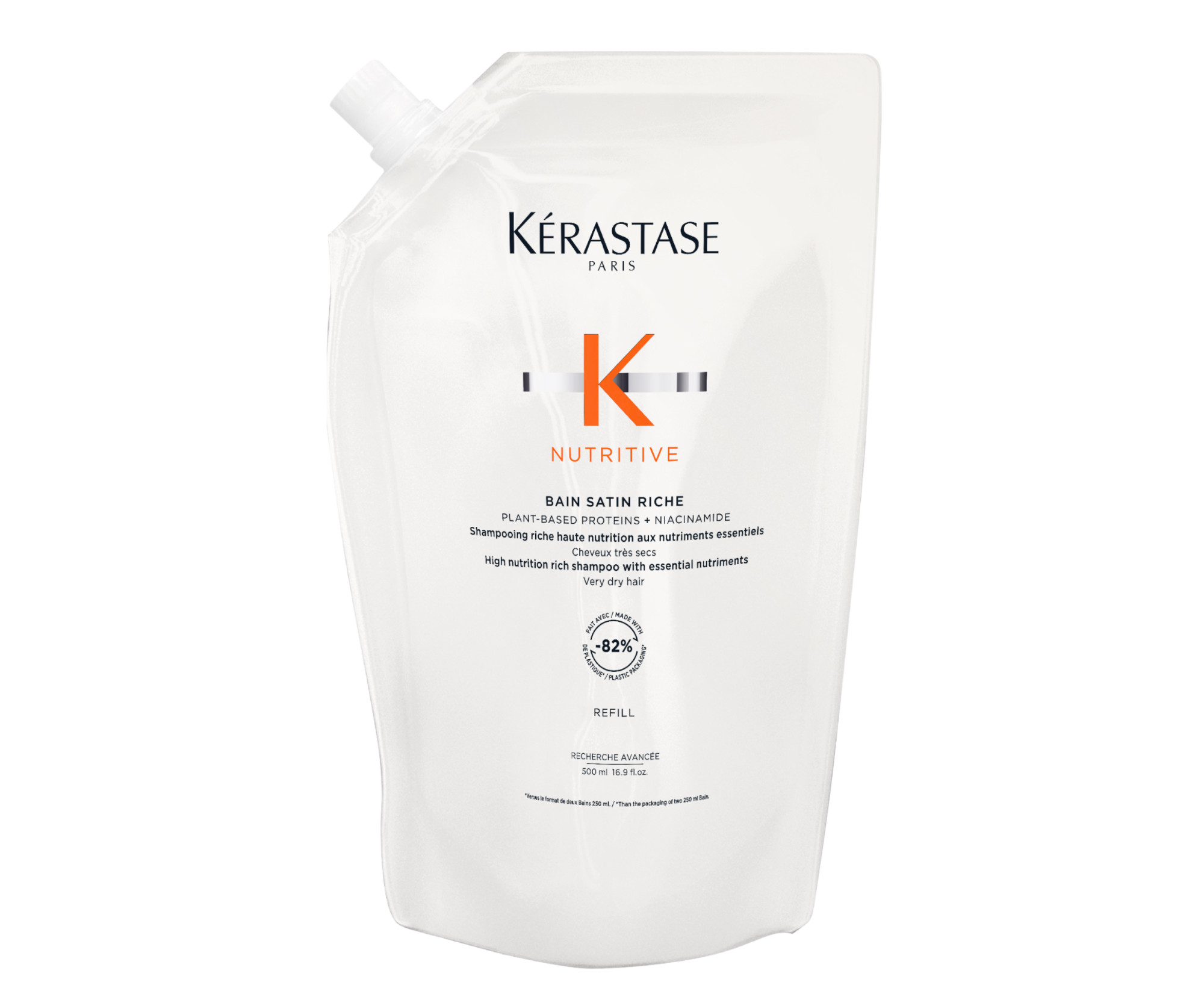 Szampon intensywnie odżywczy do włosów bardzo suchych Kérastase Nutritive Bain Satin Riche - 500 ml - zapas + bezpłatny prezent
