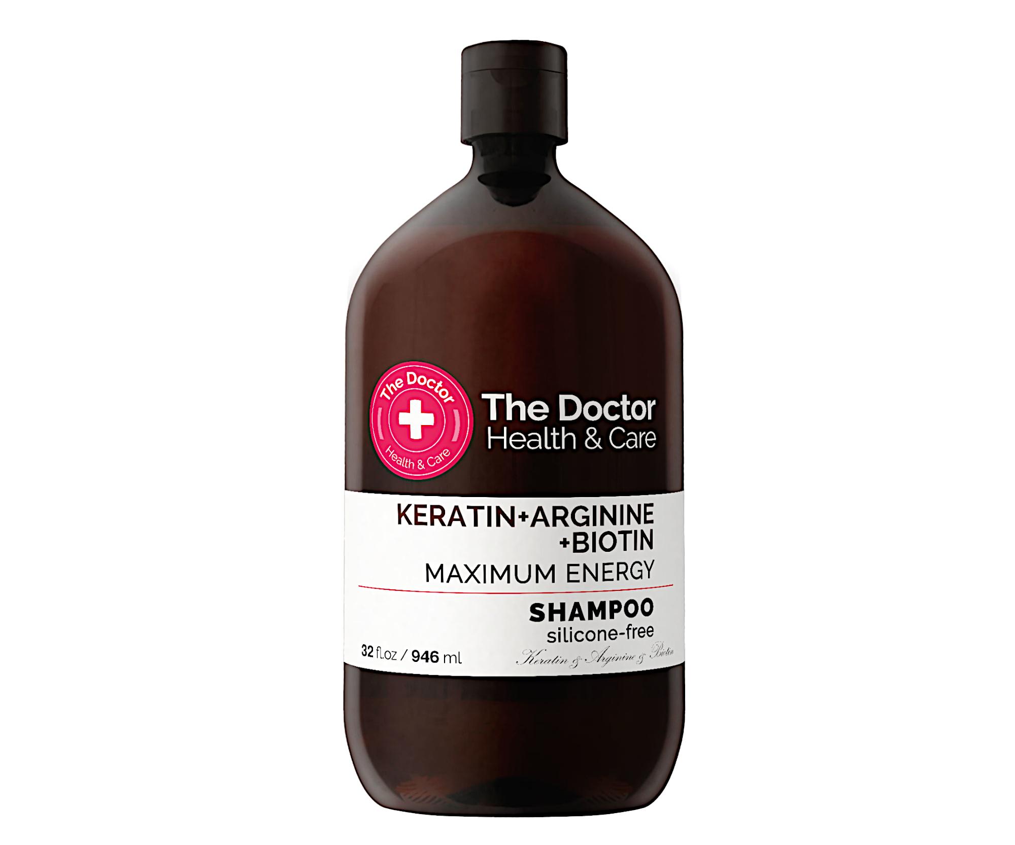 Szampon do włosów maksymalna energia The Doctor Keratin+Arginine+Biotin - 946 ml