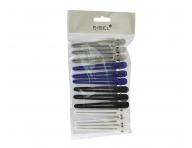 Klipsy do wosw Sibel plastikowo-aluminiowe - 10 cm - 12 szt.