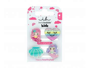 Weso�e spineczki klamerki do w�os�w dla dzieci Invisibobble Clipstar Mermaid Dreams - 4 szt.
