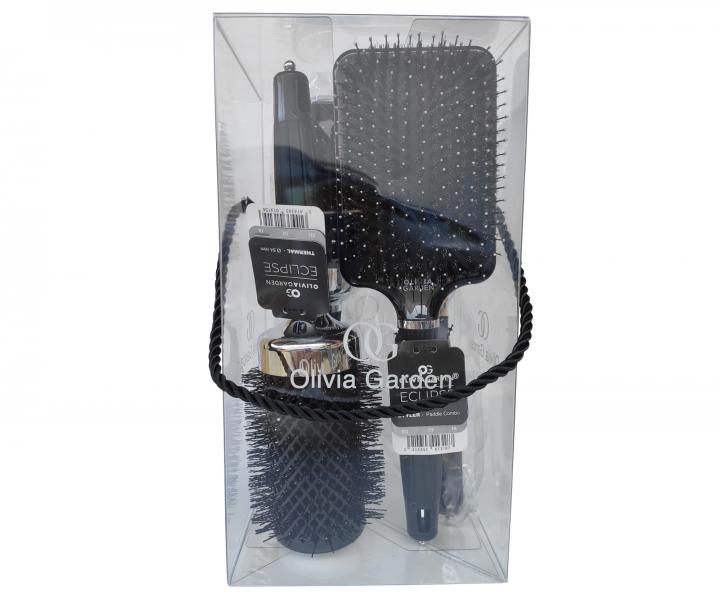 Zestaw upominkowy szczotek do w�os�w Olivia Garden NanoThermic Eclipse
