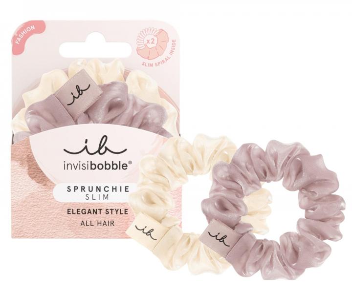Ozdobna gumka do wosw spiralka Invisibobble Sprunchie Slim - 2 sztuki