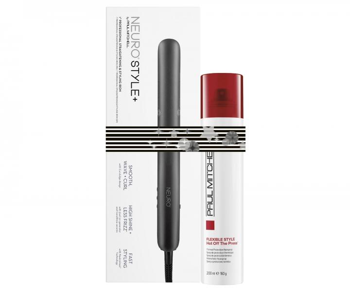 Zestaw upominkowy Paul Mitchell Neuro Style+ Protect Duo - prostownica + spray termoochronny