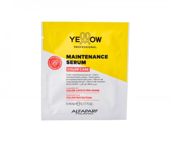 Serum bez sp�ukiwania chroni�ce kolor w�os�w farbowanych Yellow Professional Color Care Maintenance Serum - 5 ml (bonus)