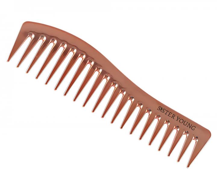 Grzebie� do w�os�w Sister Young Zuri Styling Hair Comb - 18,3 cm - r�owo-z�oty